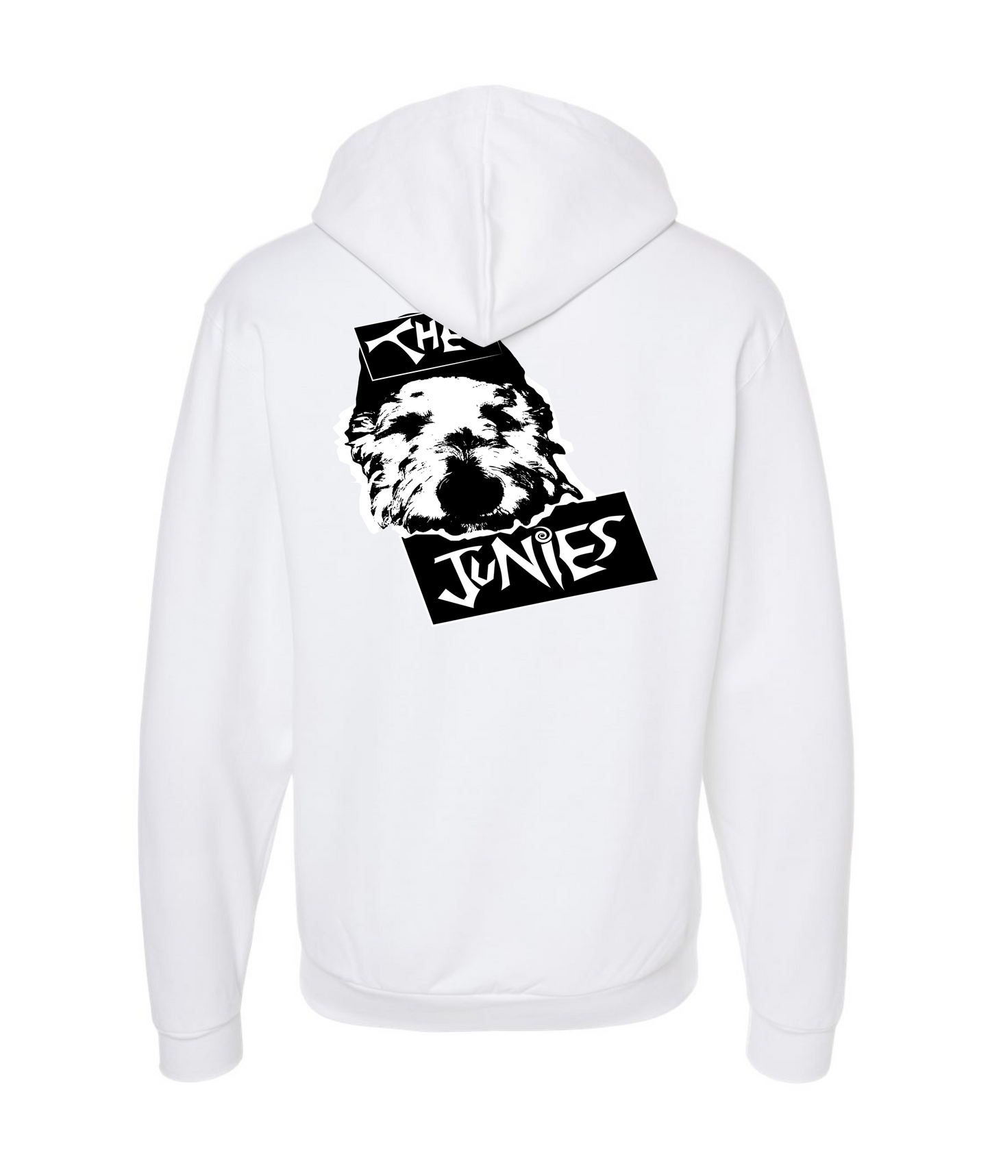 V-TJMSTOP - BWJunies - White Zip Up Hoodie