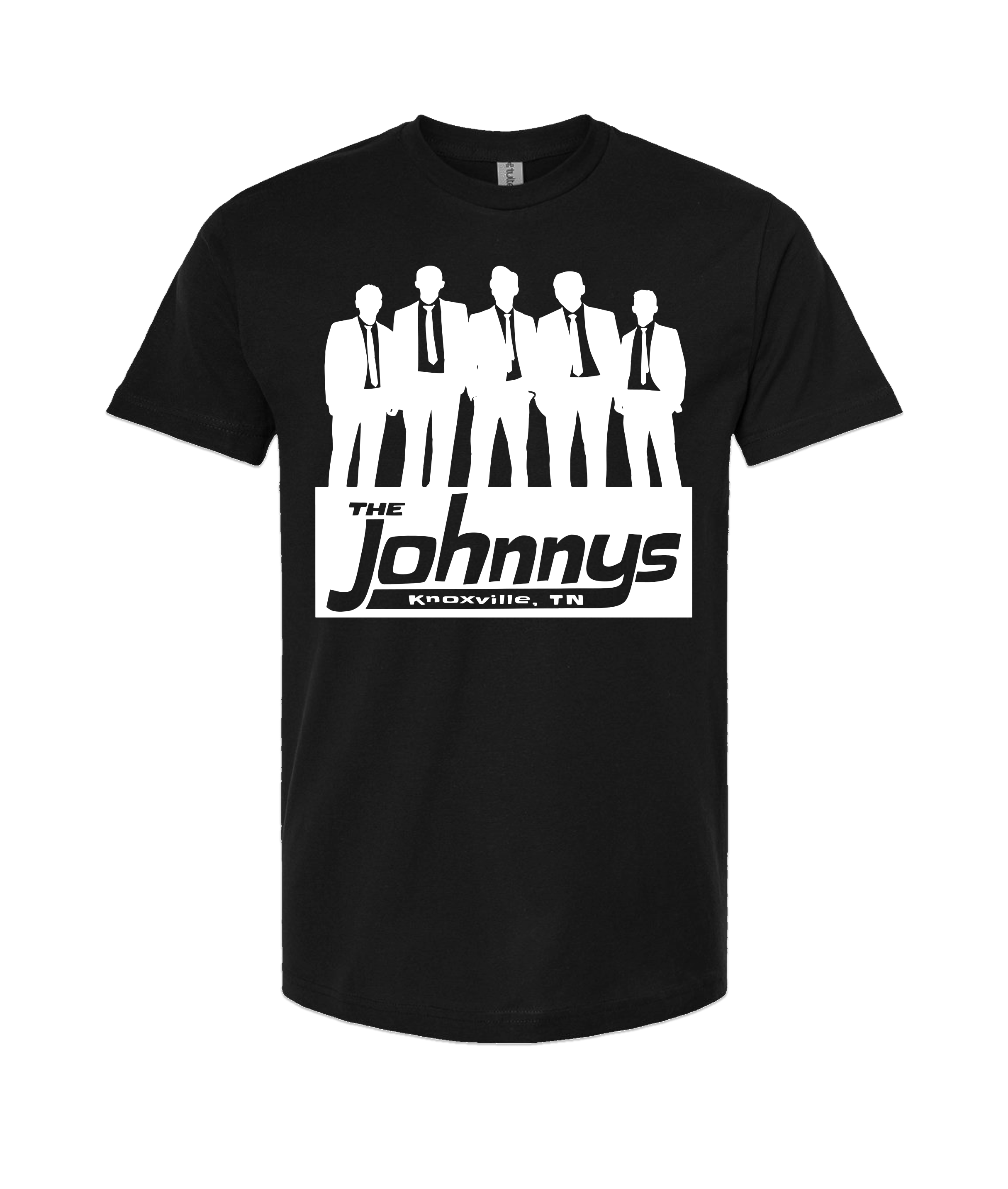 Johnny Mathis Shirts The Johnnys - Logo - Black T-Shirt – MerchBooth.com