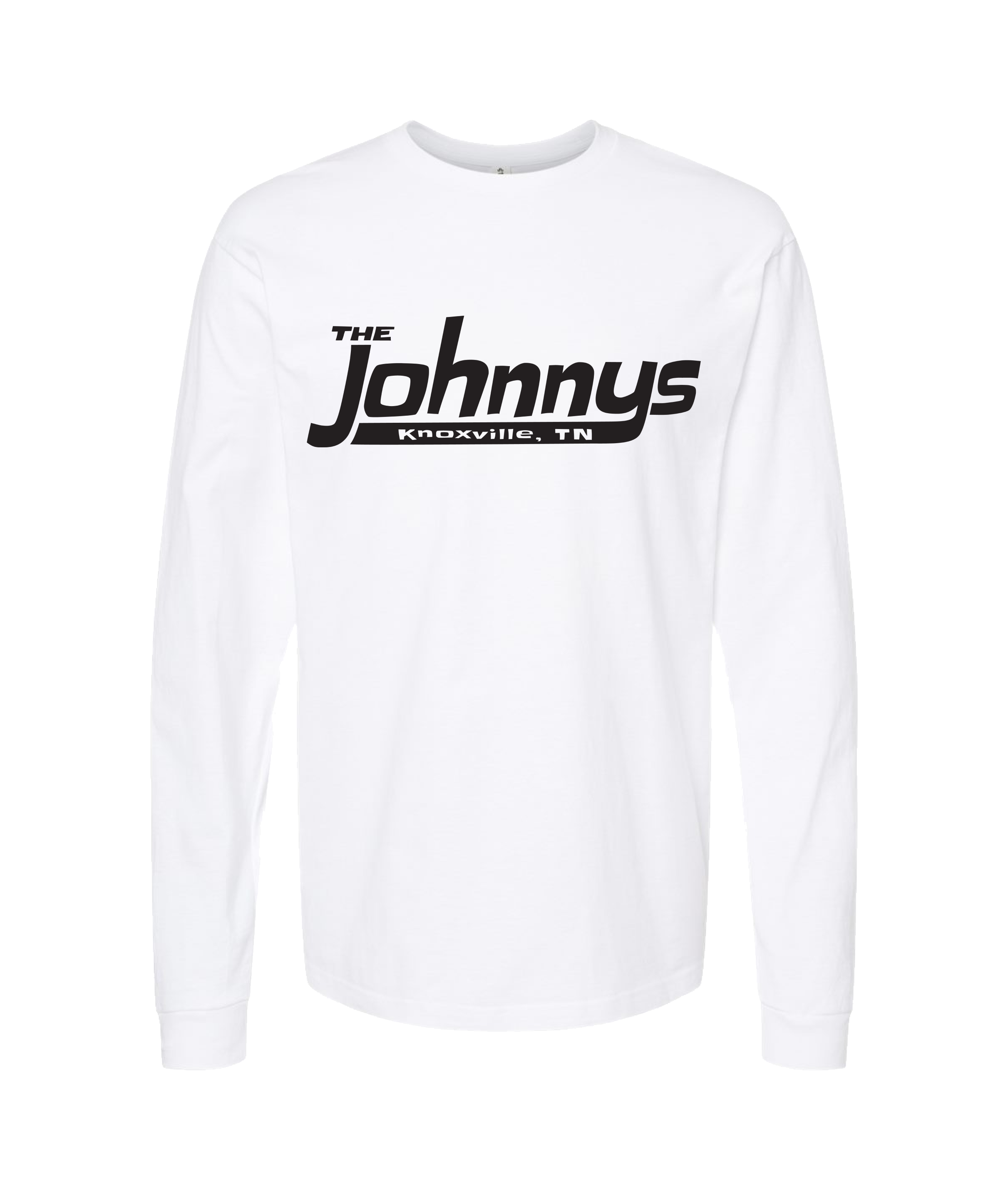 The Johnnys - LOGO 2 - White Long Sleeve T – MerchBooth.com