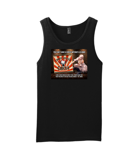 Three Legged Circus - Can't Have a Circus Without a Clown - Black Tank Top