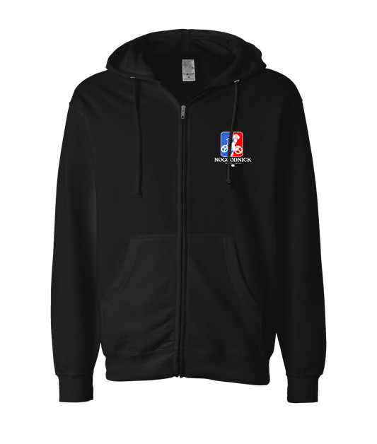 The Philly Captain's Merch is Fire - No Good Nick - Black Zip Up Hoodie