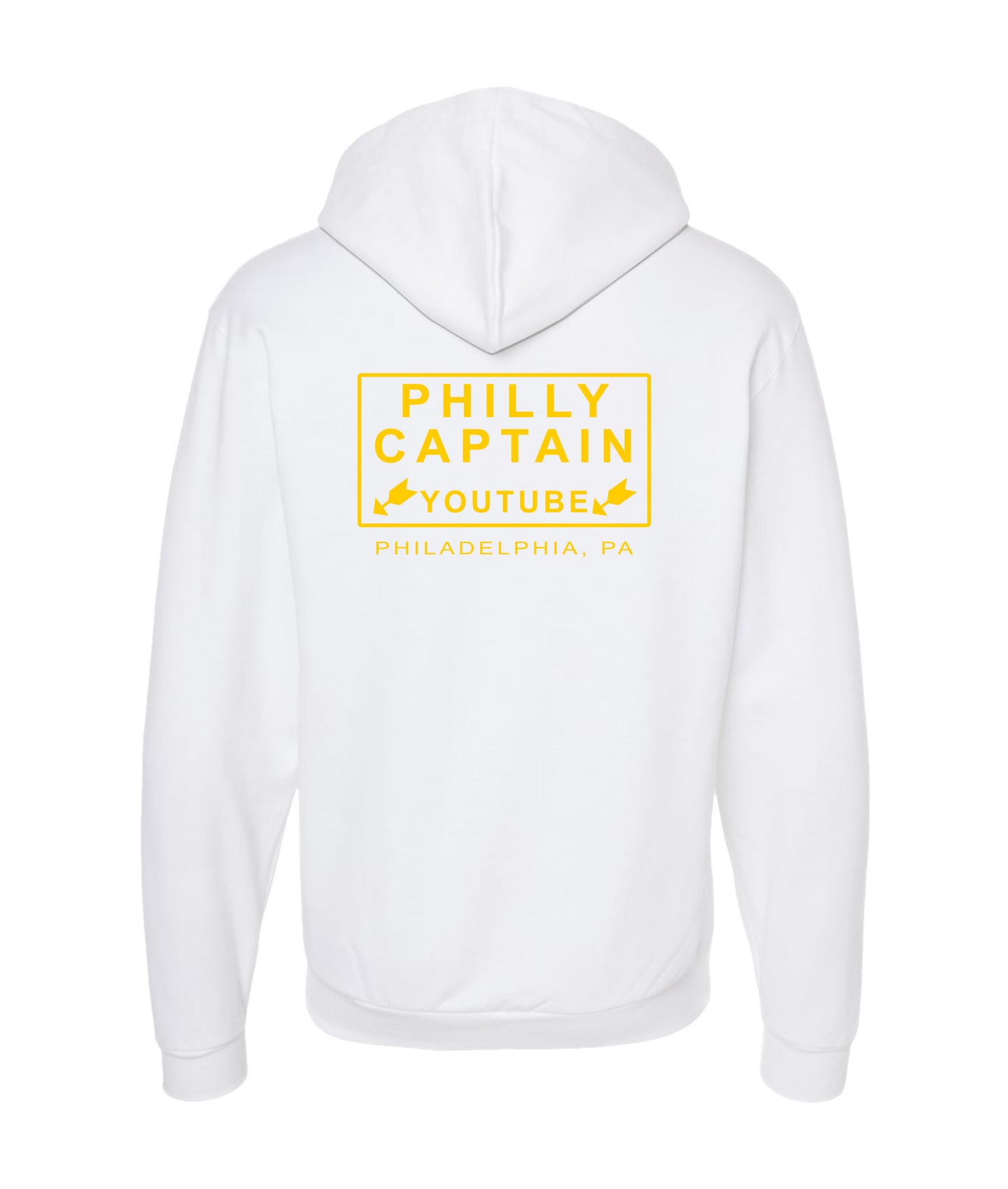 The Philly Captain's Merch is Fire - YouTube - White Zip Up Hoodie