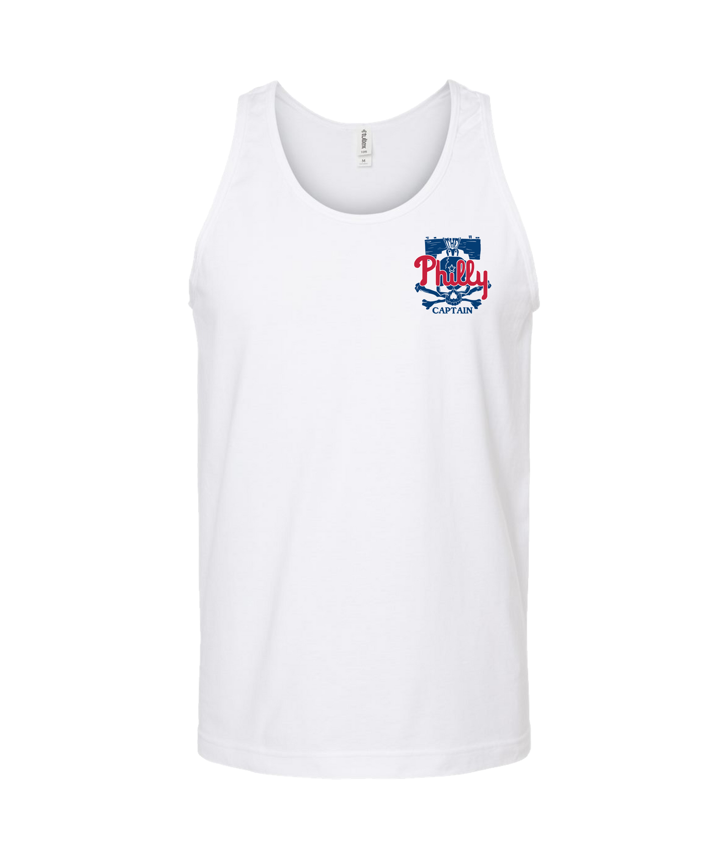 The Philly Captain's Merch is Fire - PHILLY - White Tank Top