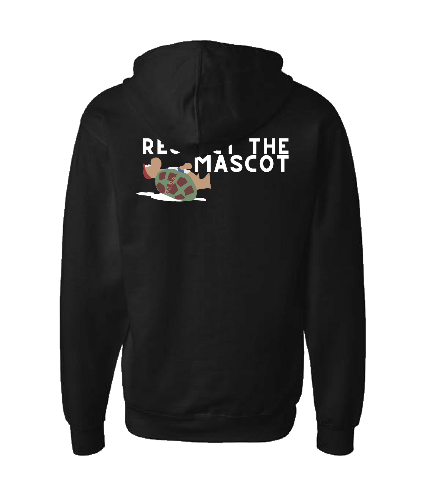 The Philly Captain's Merch is Fire - RESPECT THE MASCOT - Black Zip Up Hoodie