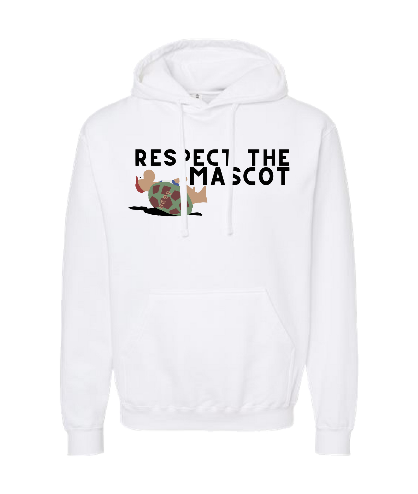 V-TPCTOP - RESPECT THE MASCOT - White Hoodie