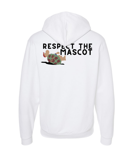 The Philly Captain's Merch is Fire - RESPECT THE MASCOT - White Zip Up Hoodie