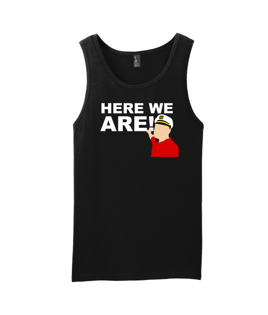 The Philly Captain's Merch is Fire - Here We Are - Black Tank Top