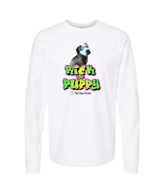 The Philly Captain's Merch is Fire - Rick the Puppy - White Long Sleeve T