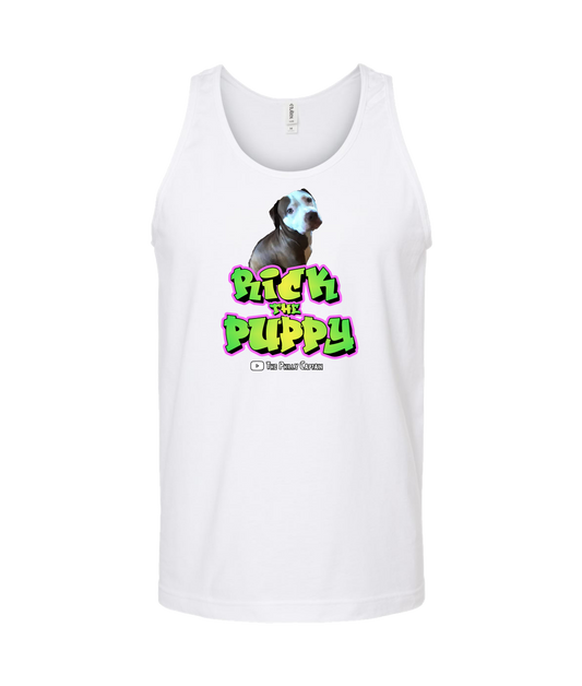 The Philly Captain's Merch is Fire - Rick the Puppy - White Tank Top