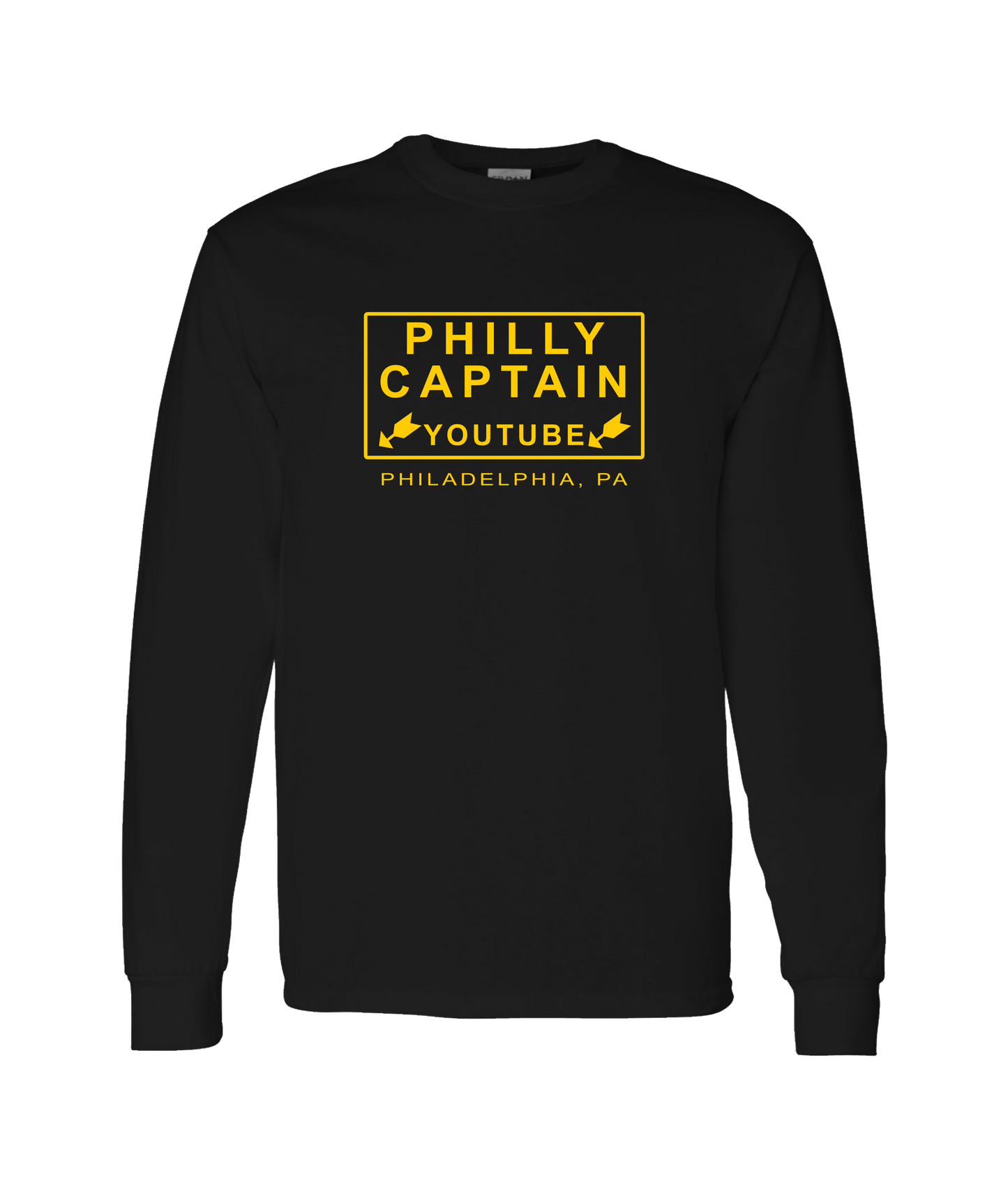 The Philly Captain's Merch is Fire - YouTube - Black Long Sleeve T