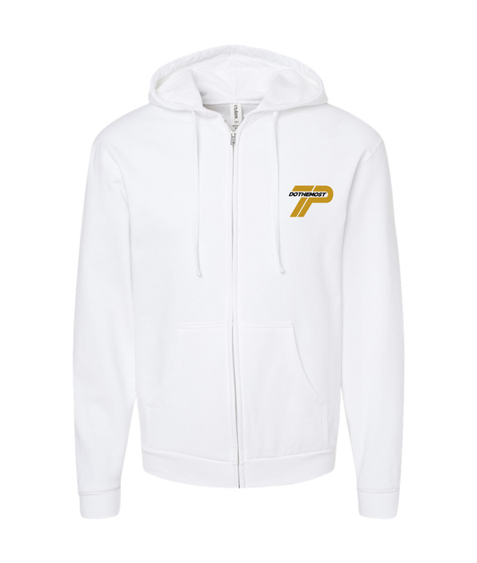TP_dothemost - DO THE MOST - White Zip Up Hoodie