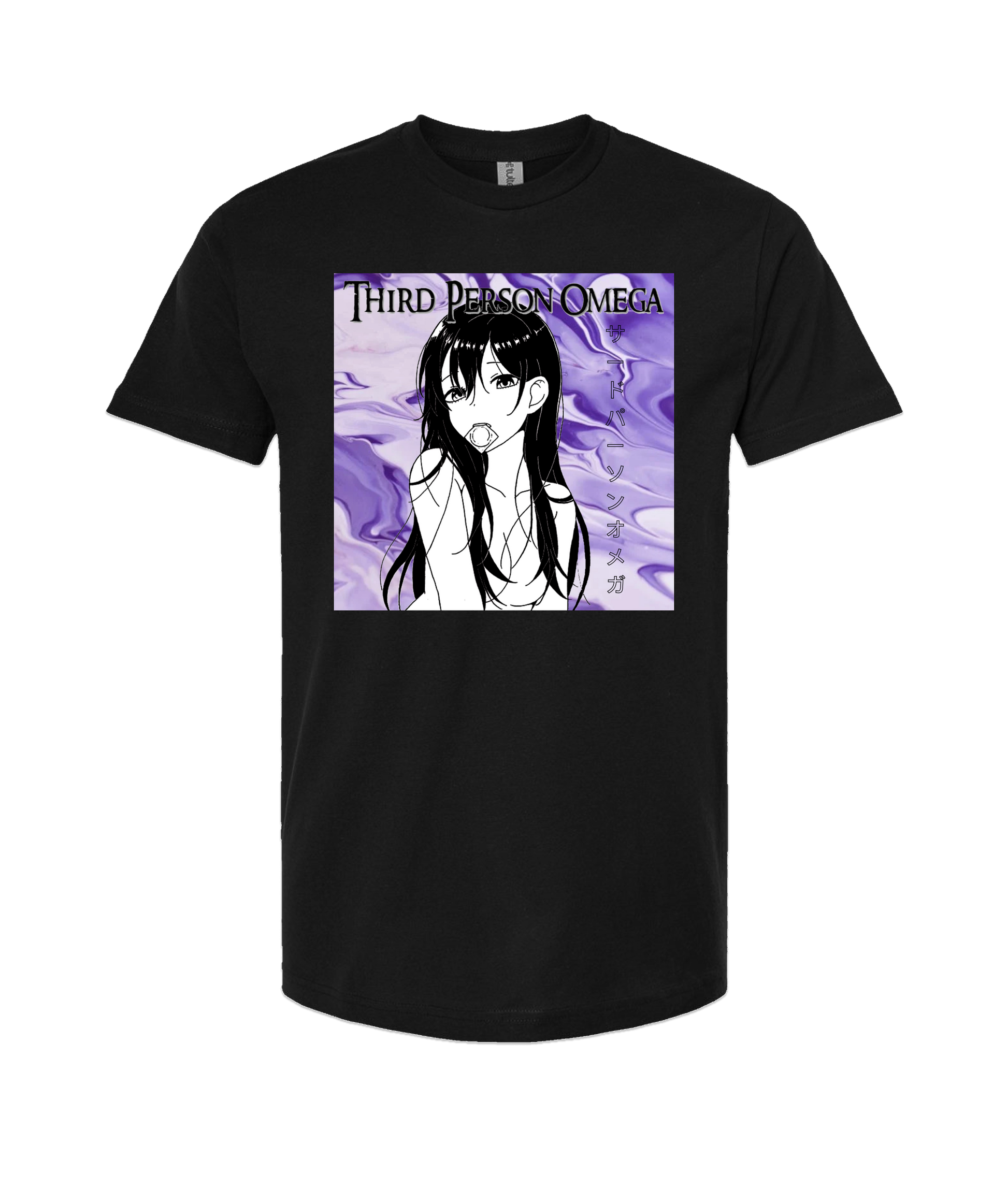Third Person Omega ANIME GIRL Black T Shirt