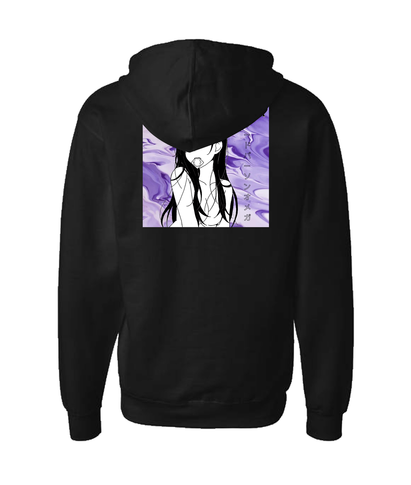 V-TPOTOP - ANIME GIRL - Black Zip Up Hoodie