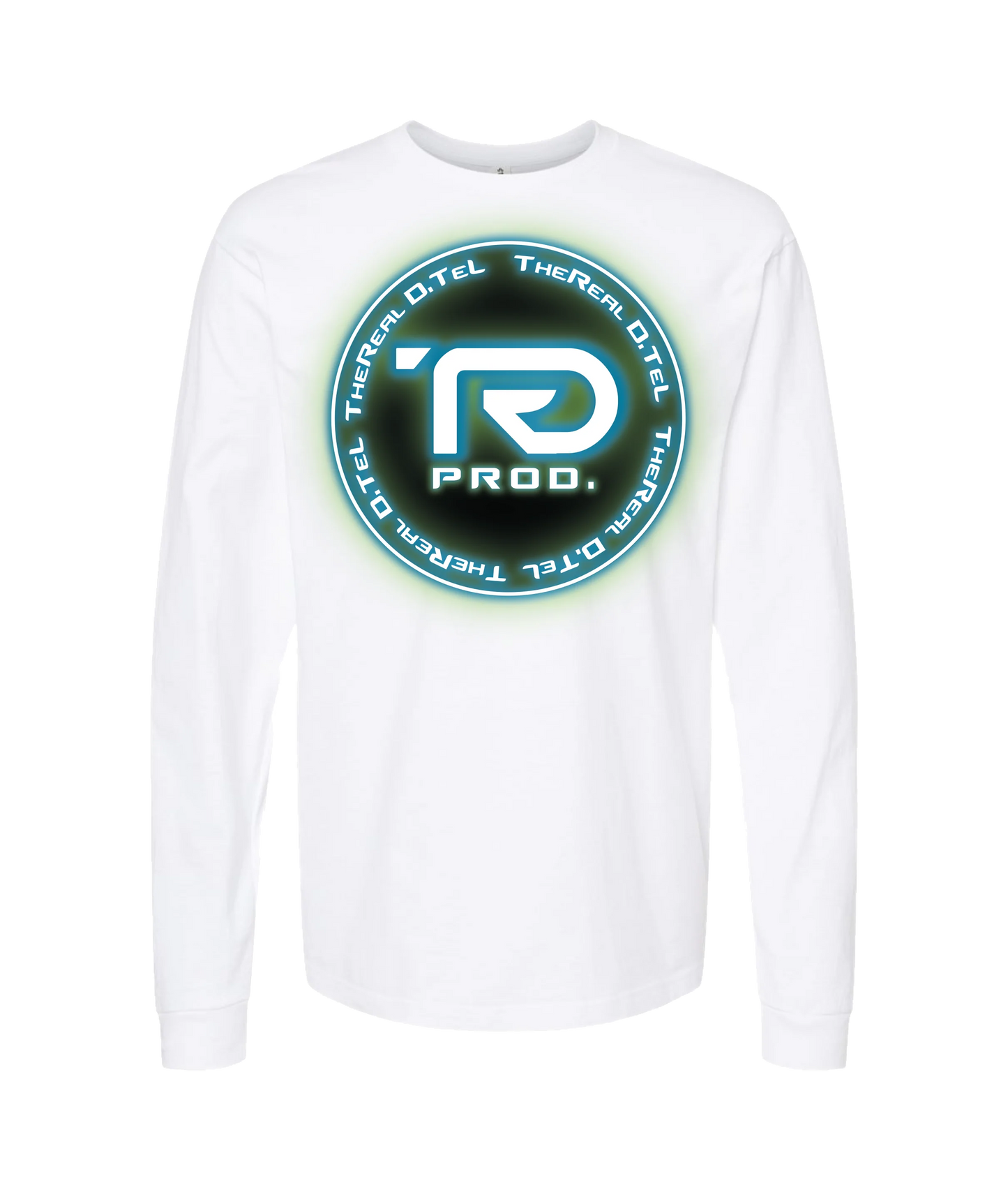 TheReal D.TeL - Logo - White Long Sleeve T