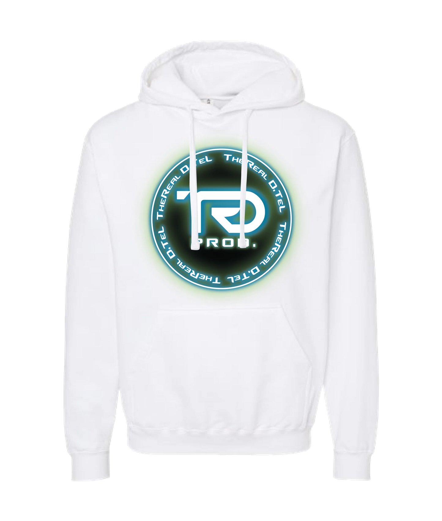 TheReal D.TeL - Logo - White Hoodie