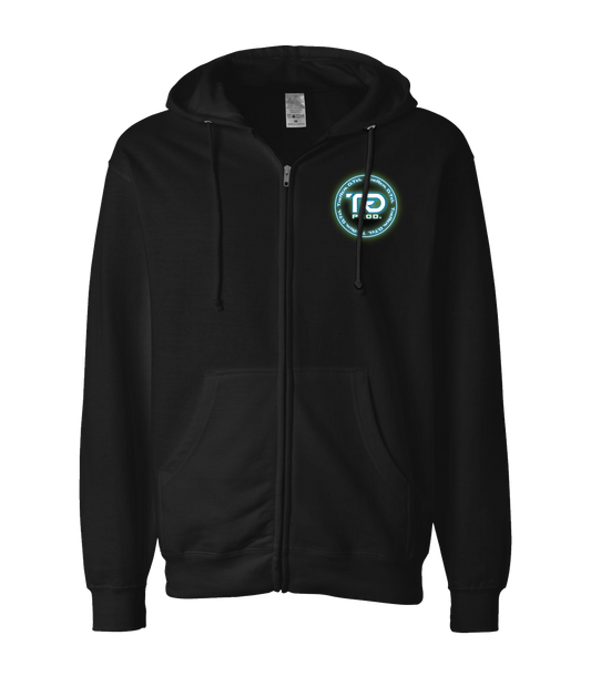 V-TRDTTOP - DESIGN 1 - White Zip Up Hoodie