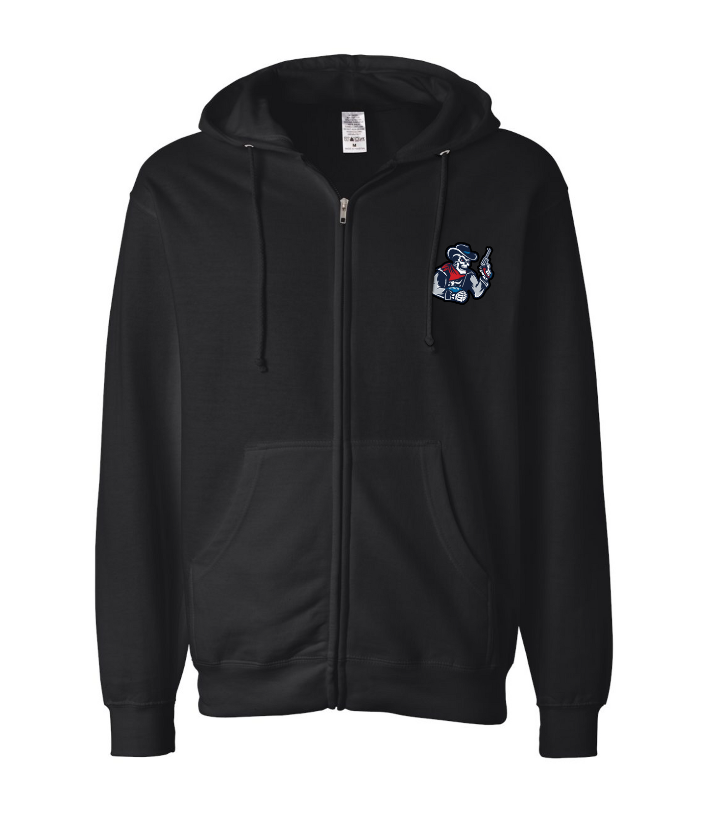 Triad Outlaws Saloon - DESIGN 2 - Black Zip Up Hoodie