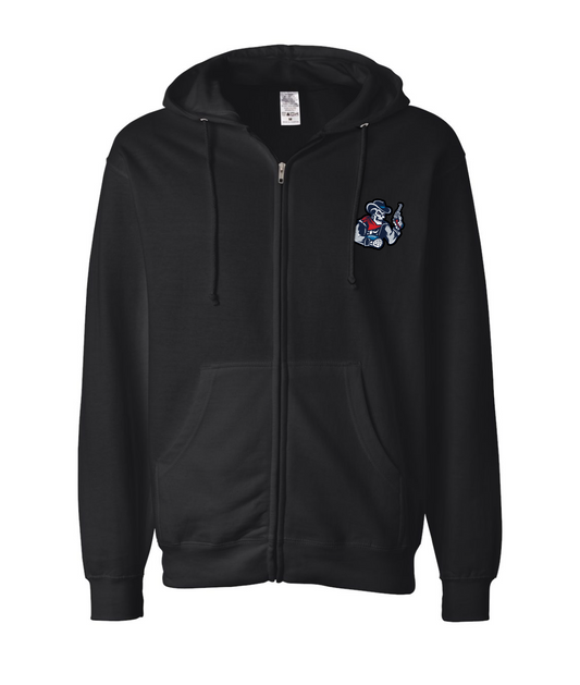 V-TROSTOP - DESIGN 2 - Black Zip Up Hoodie