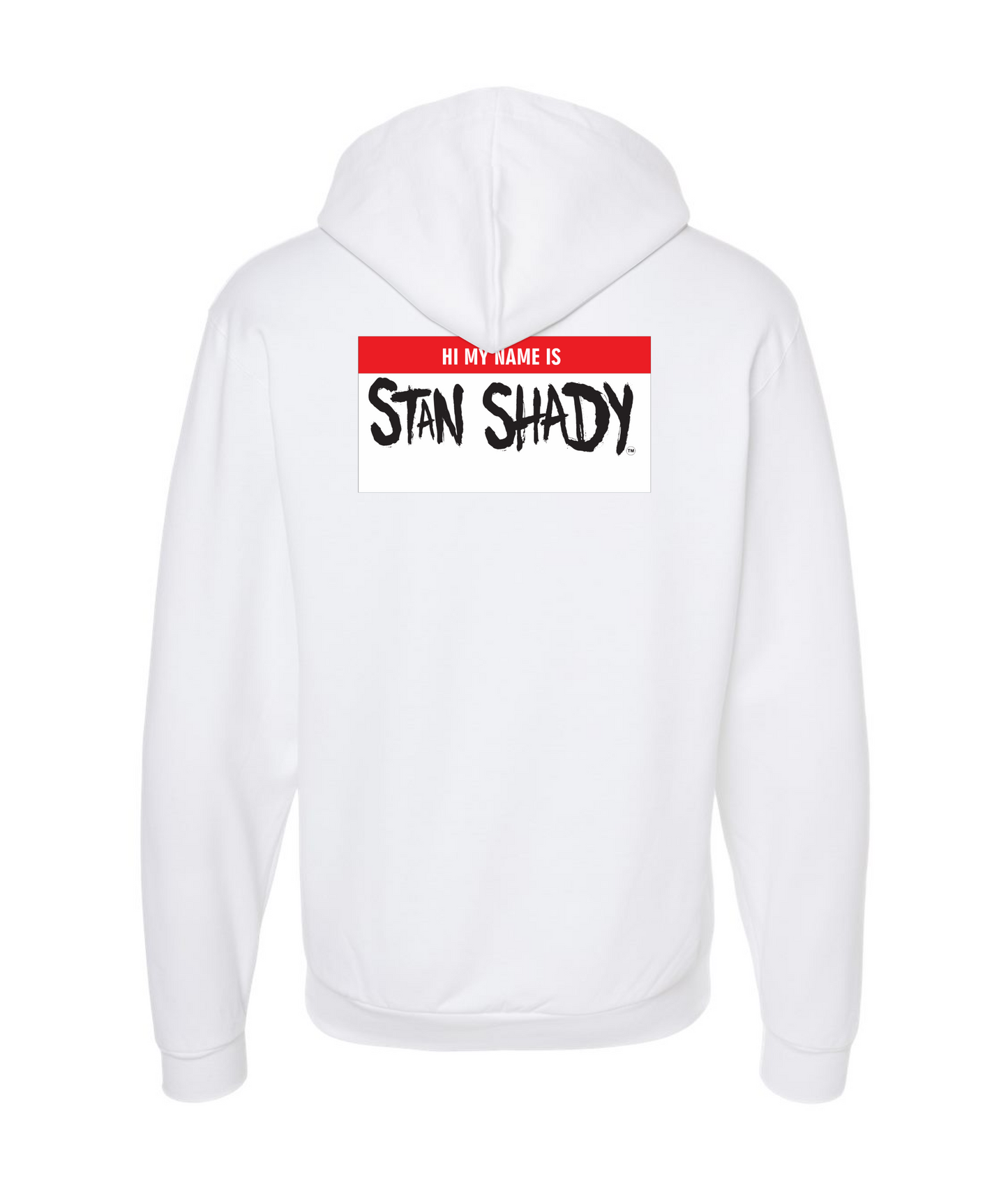 Stan Shady - Hi My Name Is (2 Sided) - White Zip Hoodie