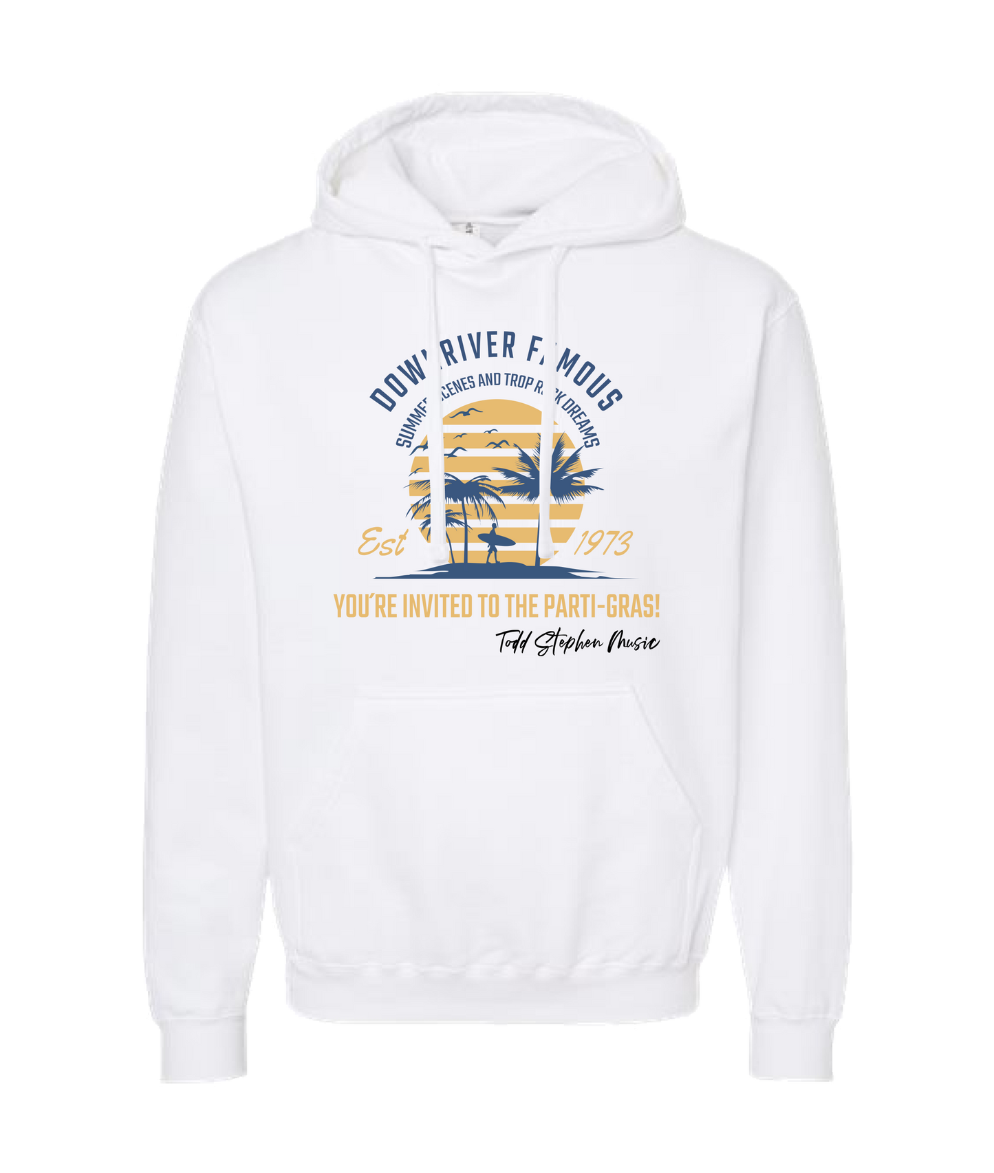 Todd Stephen Music - Todd Stephen Beach Rock 1 - White Hoodie