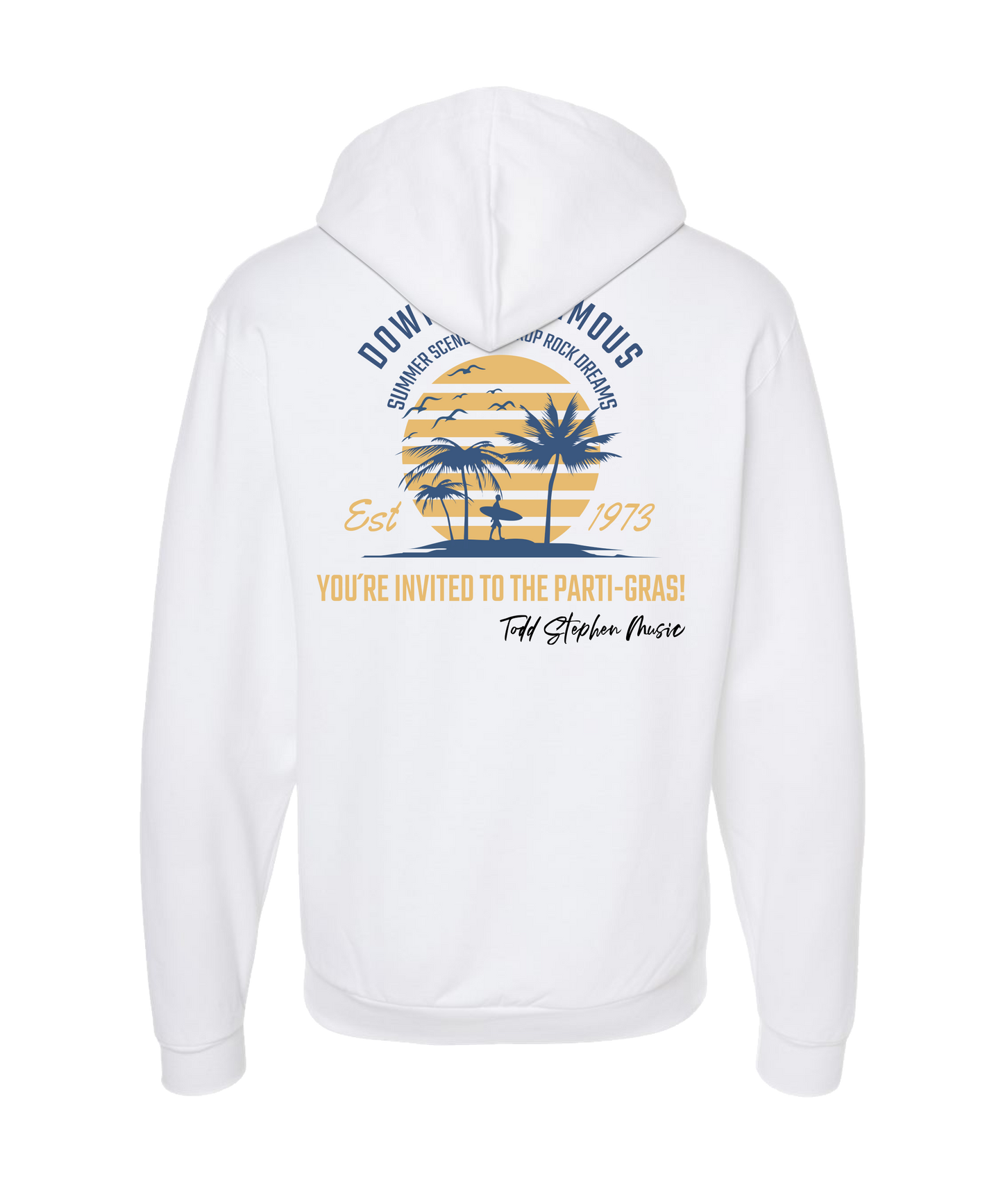 Todd Stephen Music - Todd Stephen Beach Rock 1 - White Zip Up Hoodie