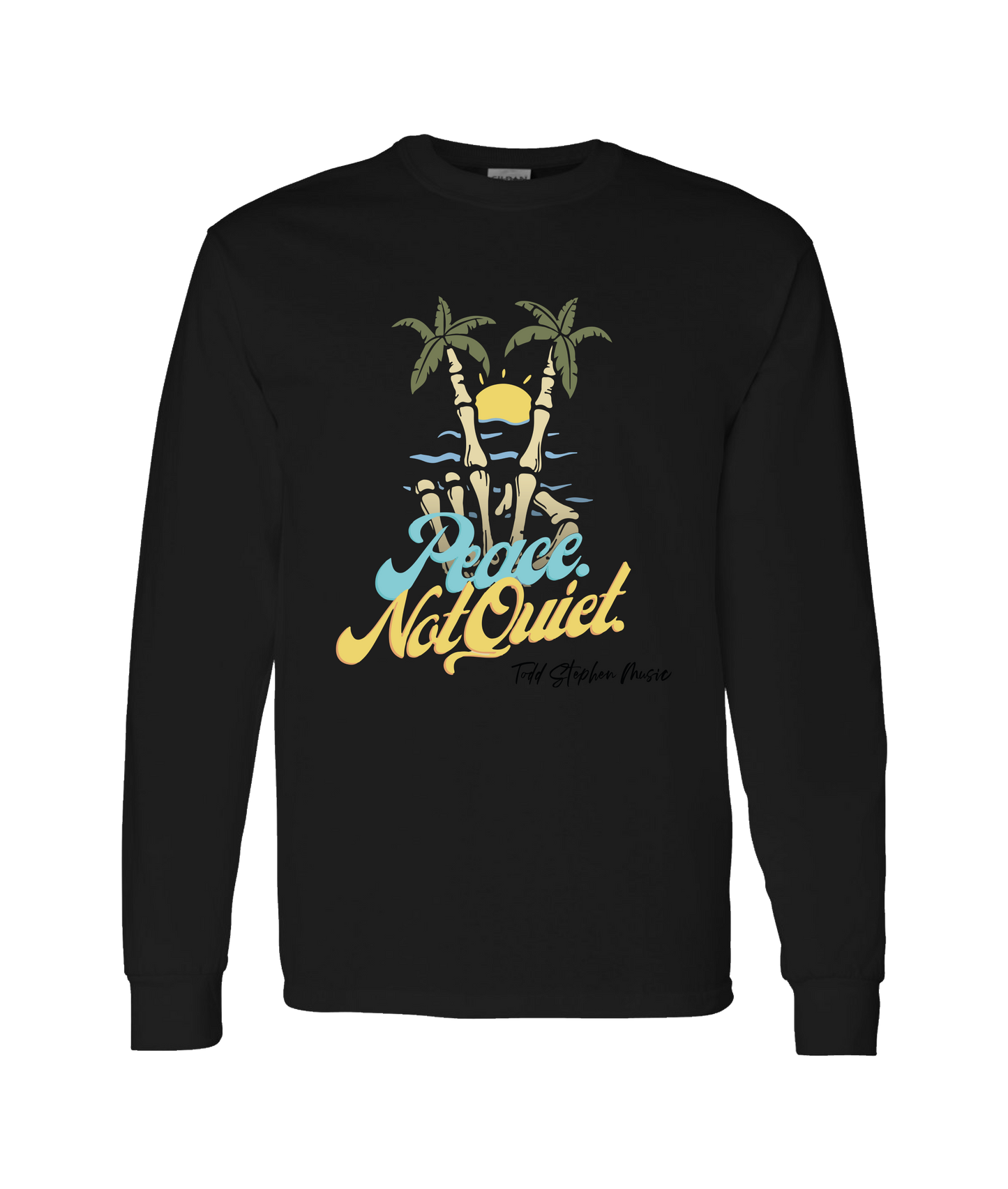 Todd Stephen Music - Todd Stephen Beach Rock 2 - Black Long Sleeve T