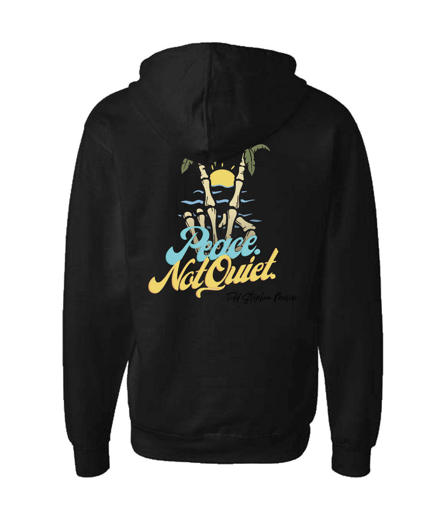 Todd Stephen Music - Todd Stephen Beach Rock 2 - Black Zip Up Hoodie