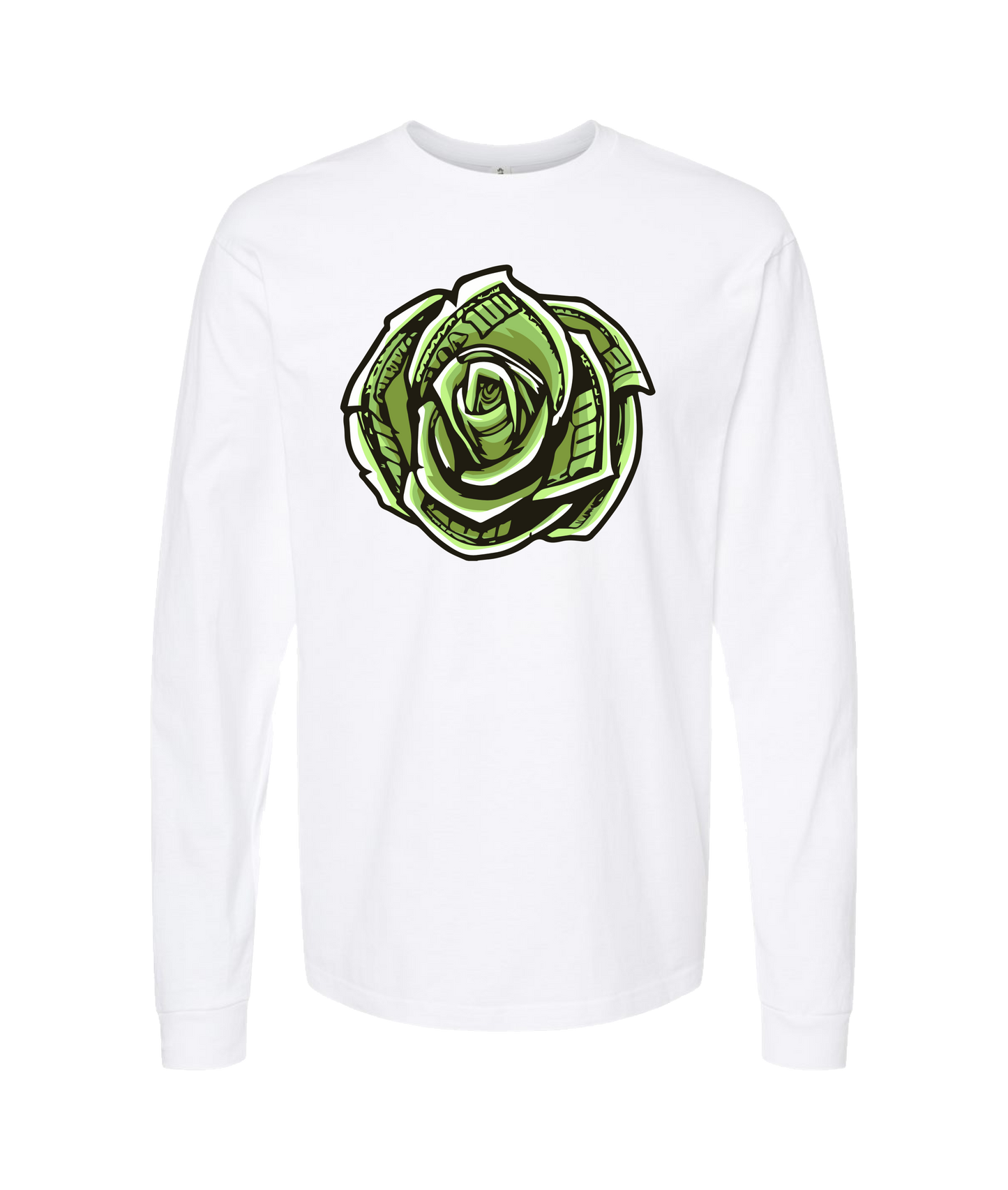 The $ocial Regi$try NC - N$NDO - White Long Sleeve T