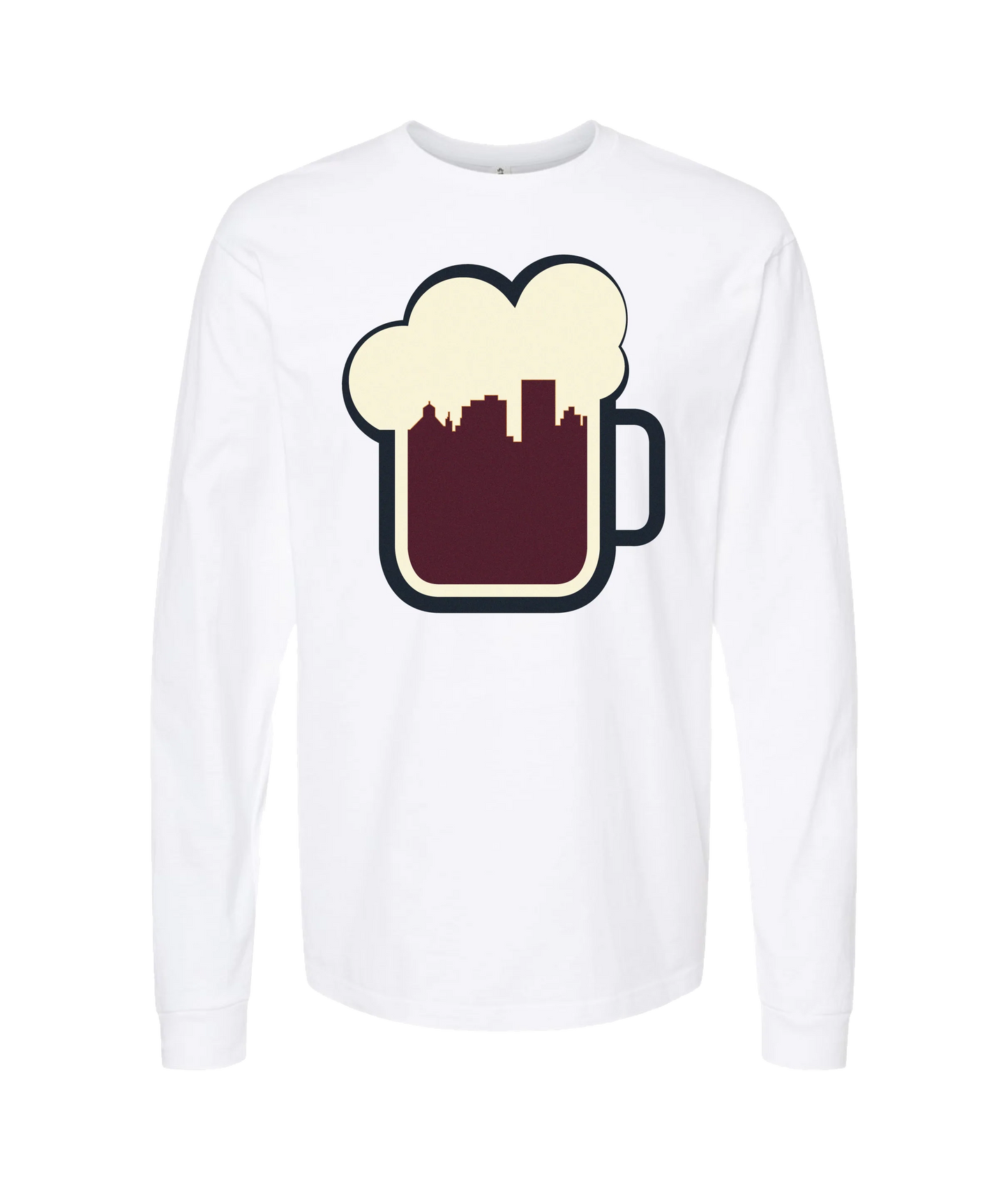 The Sportsocracy - BEER - White Long Sleeve T