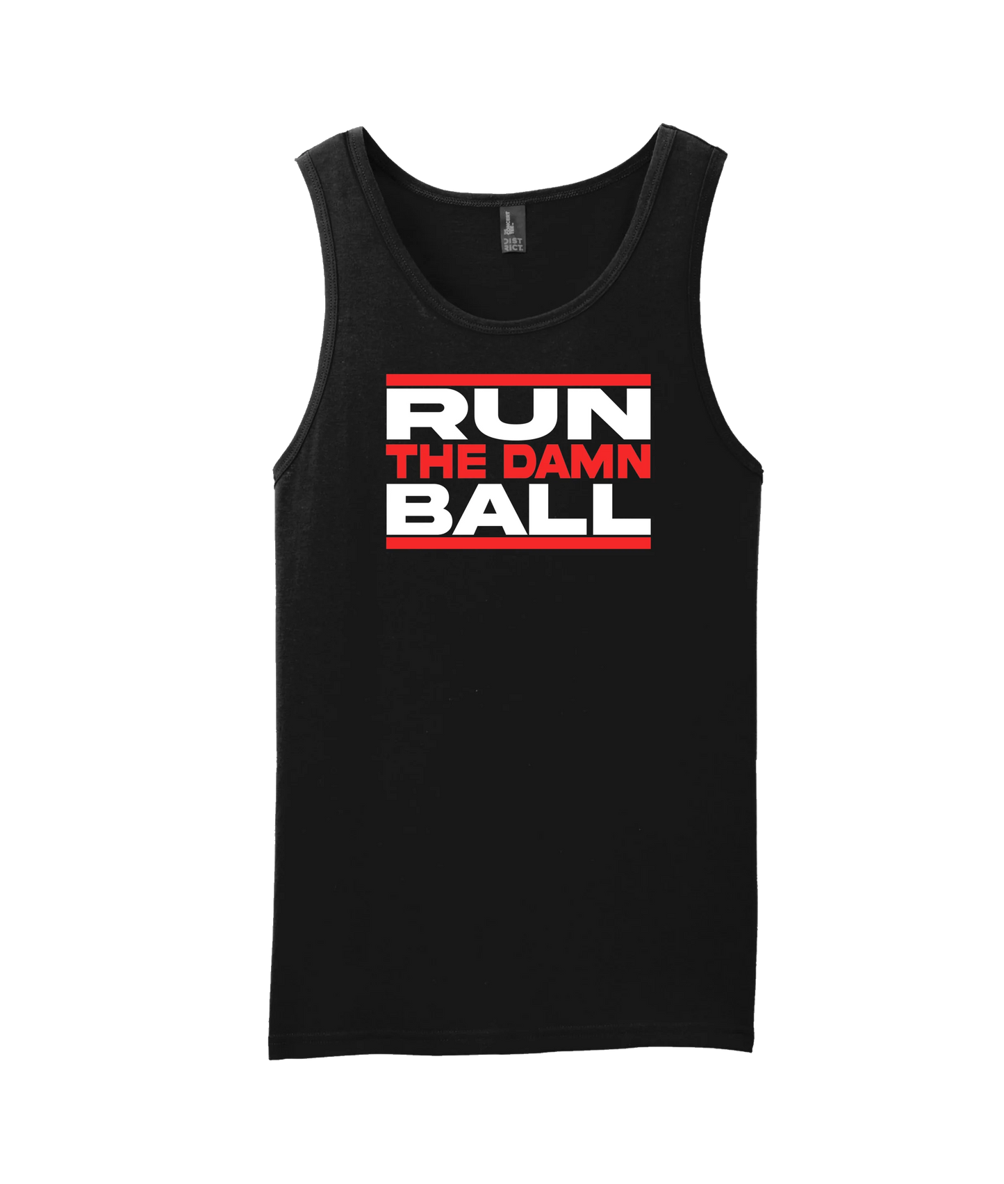 The Sportsocracy - Run The Damn Ball - Black Tank Top
