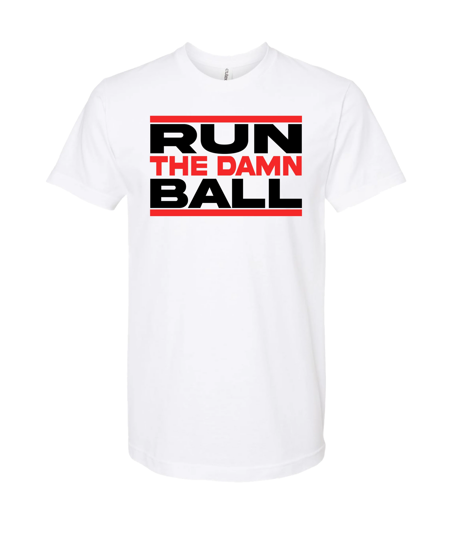 The Sportsocracy - Run The Damn Ball - White T-Shirt