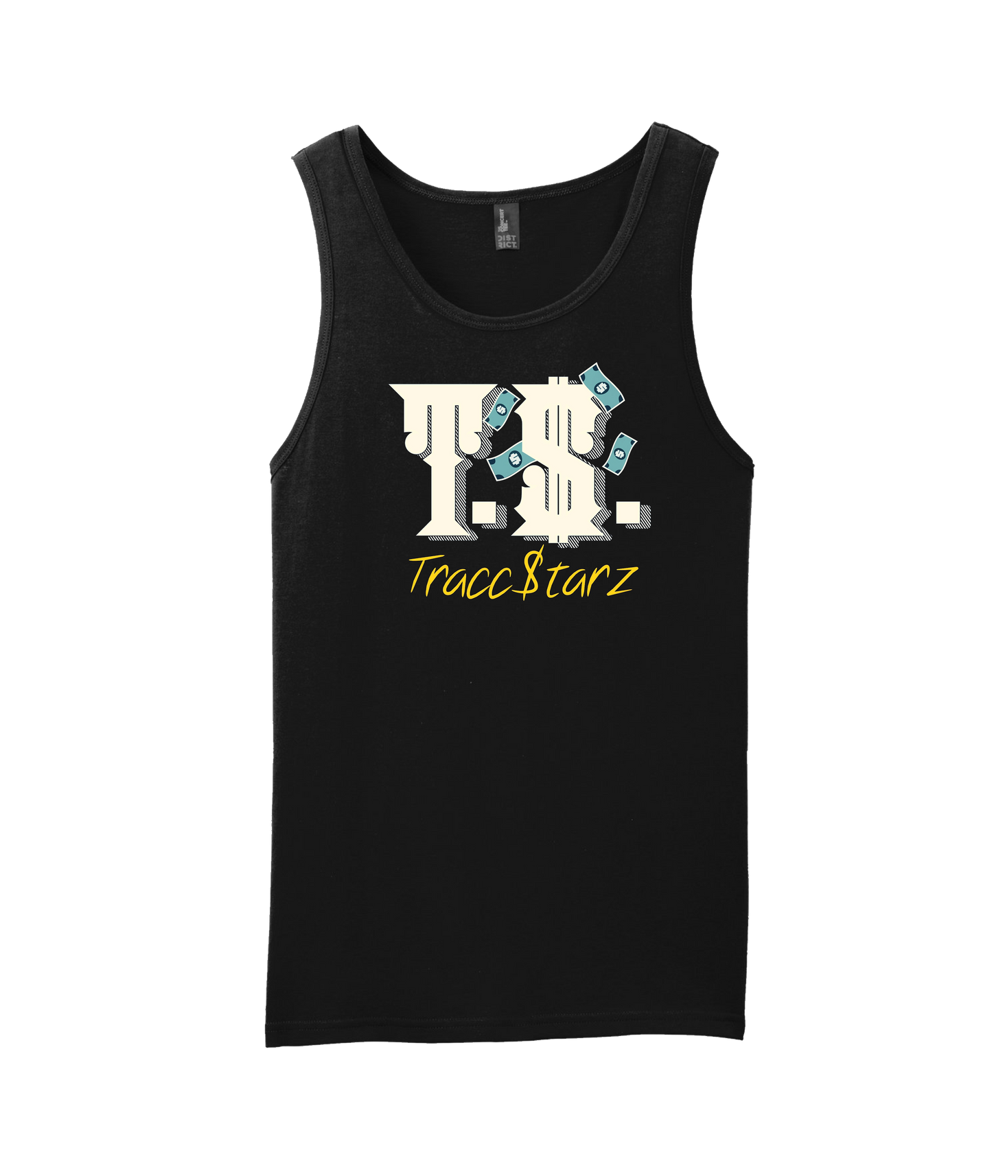 TraccStarz - Money - Black Tank Top