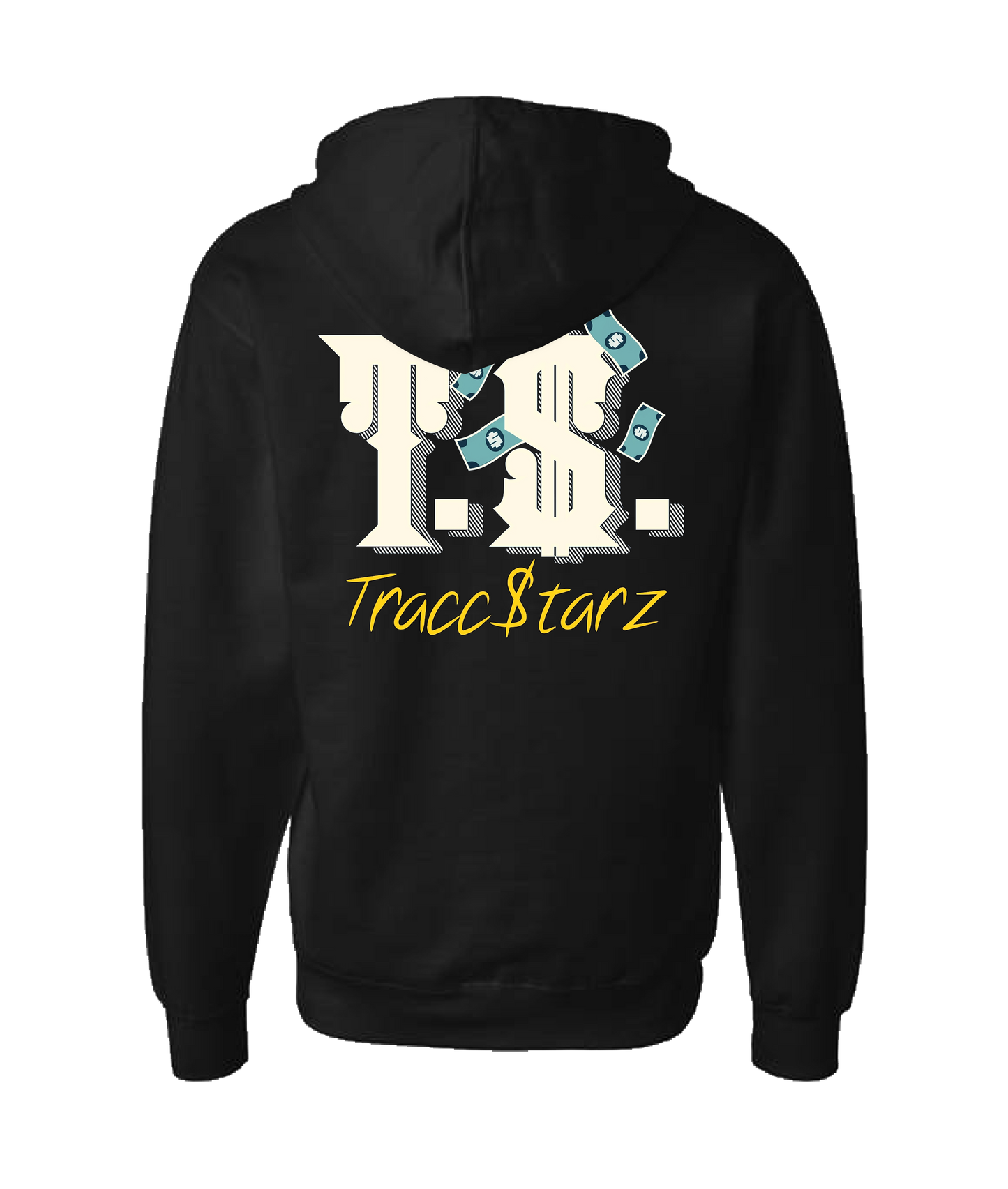 TraccStarz - Money - Black Zip Up Hoodie
