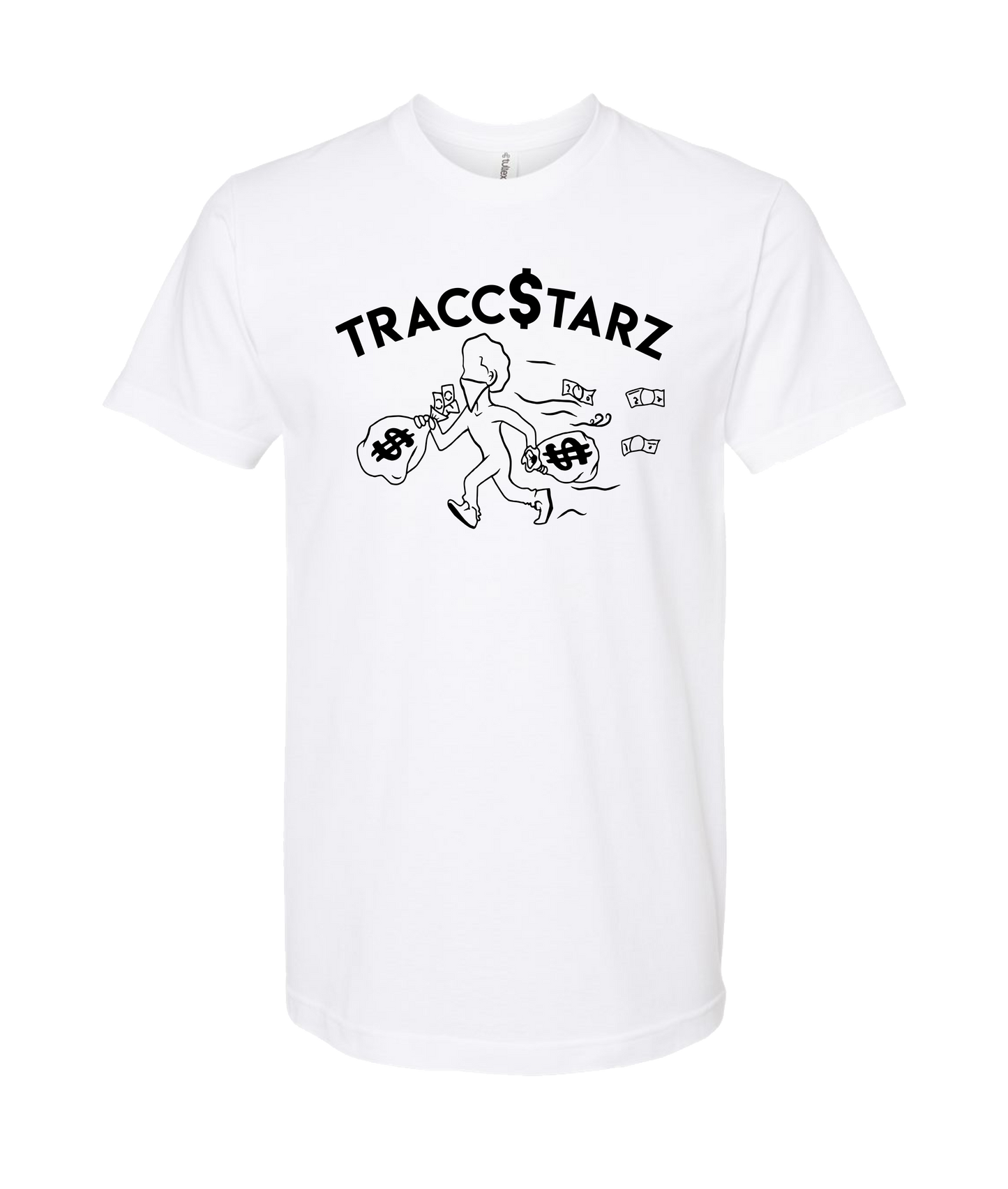 TraccStarz - Runnin - White T Shirt