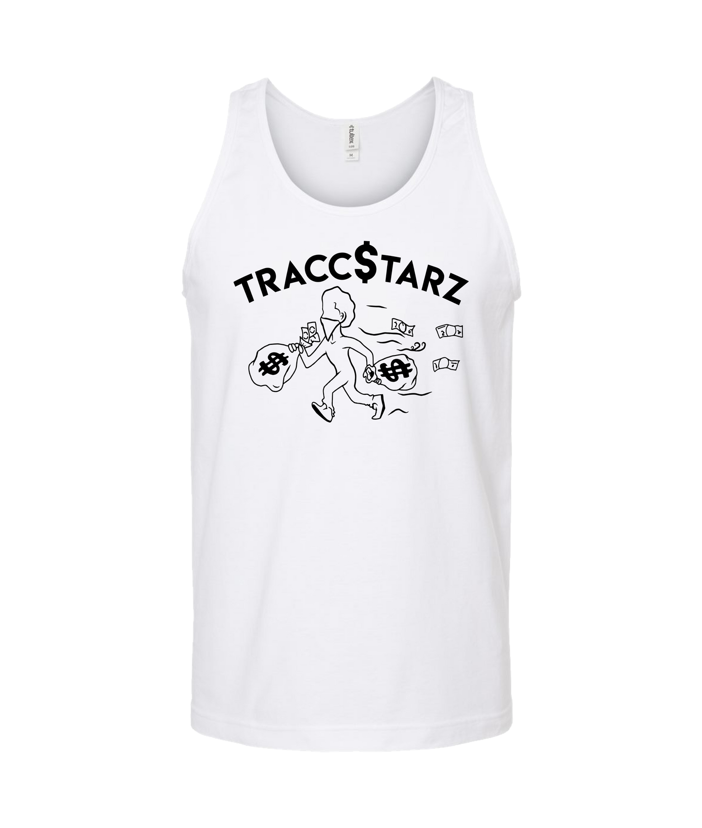 TraccStarz - Runnin - White Tank Top