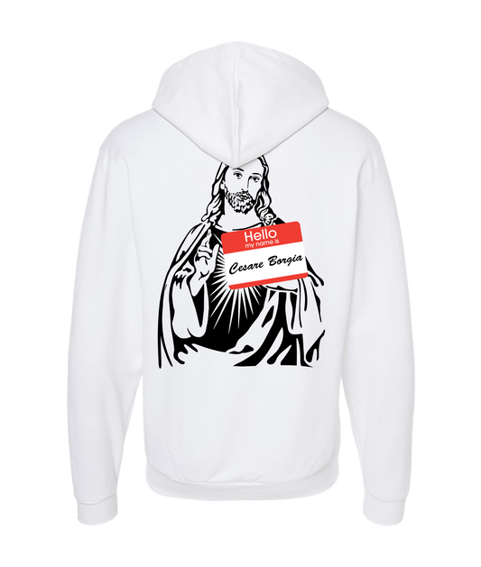 theschirtz - Cesare Borgia - White Zip Up Hoodie