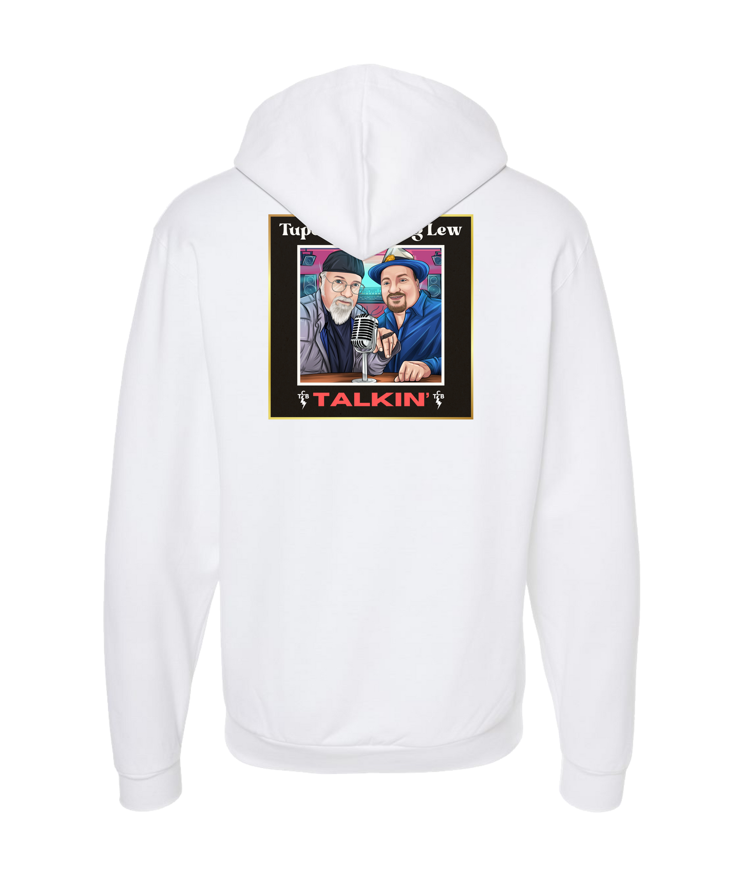 Tupelo Tom & Big Lew: Talkin' - Tom & Lew - White Zip Up Hoodie