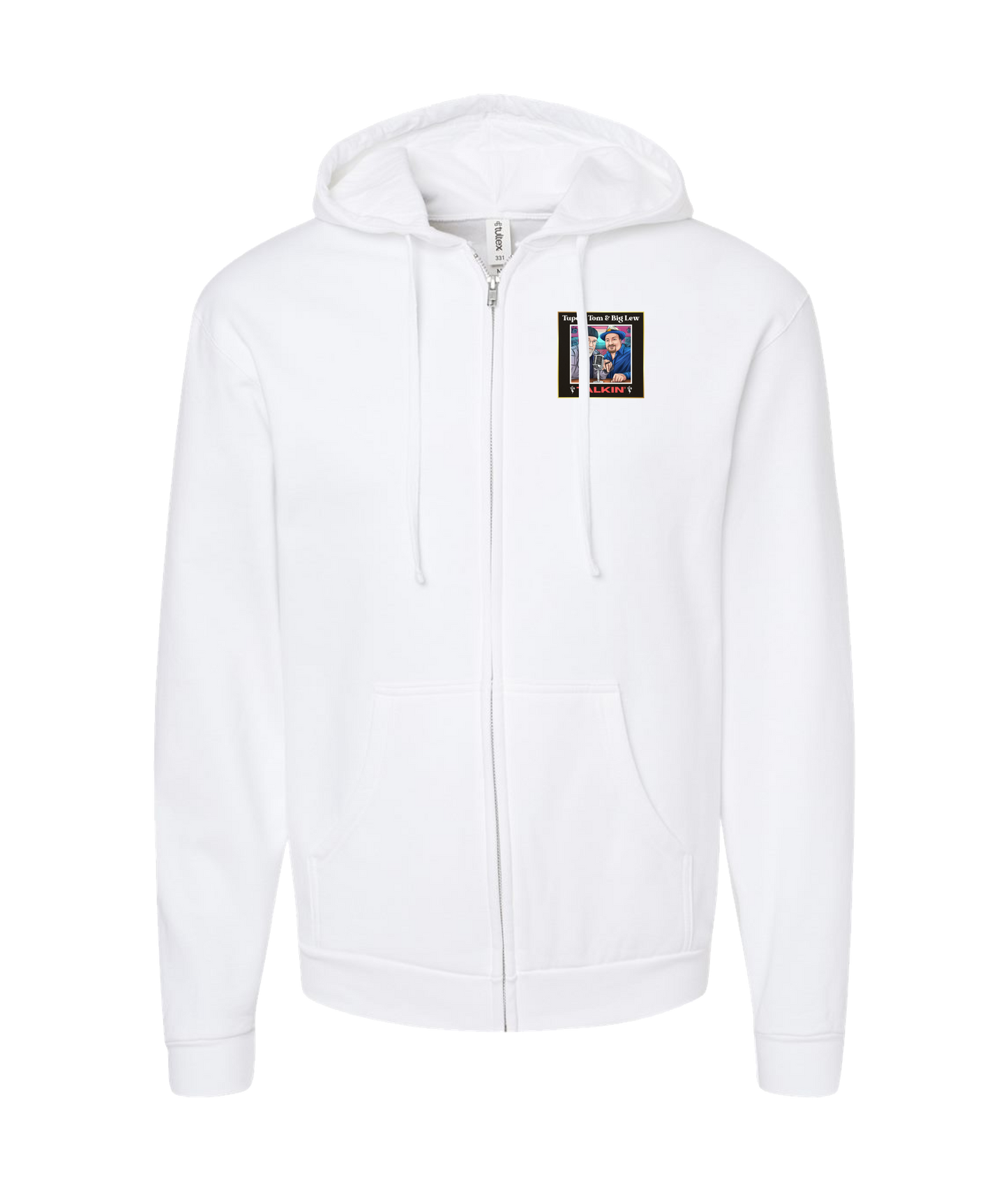 Tupelo Tom & Big Lew: Talkin' - Tom & Lew - White Zip Up Hoodie