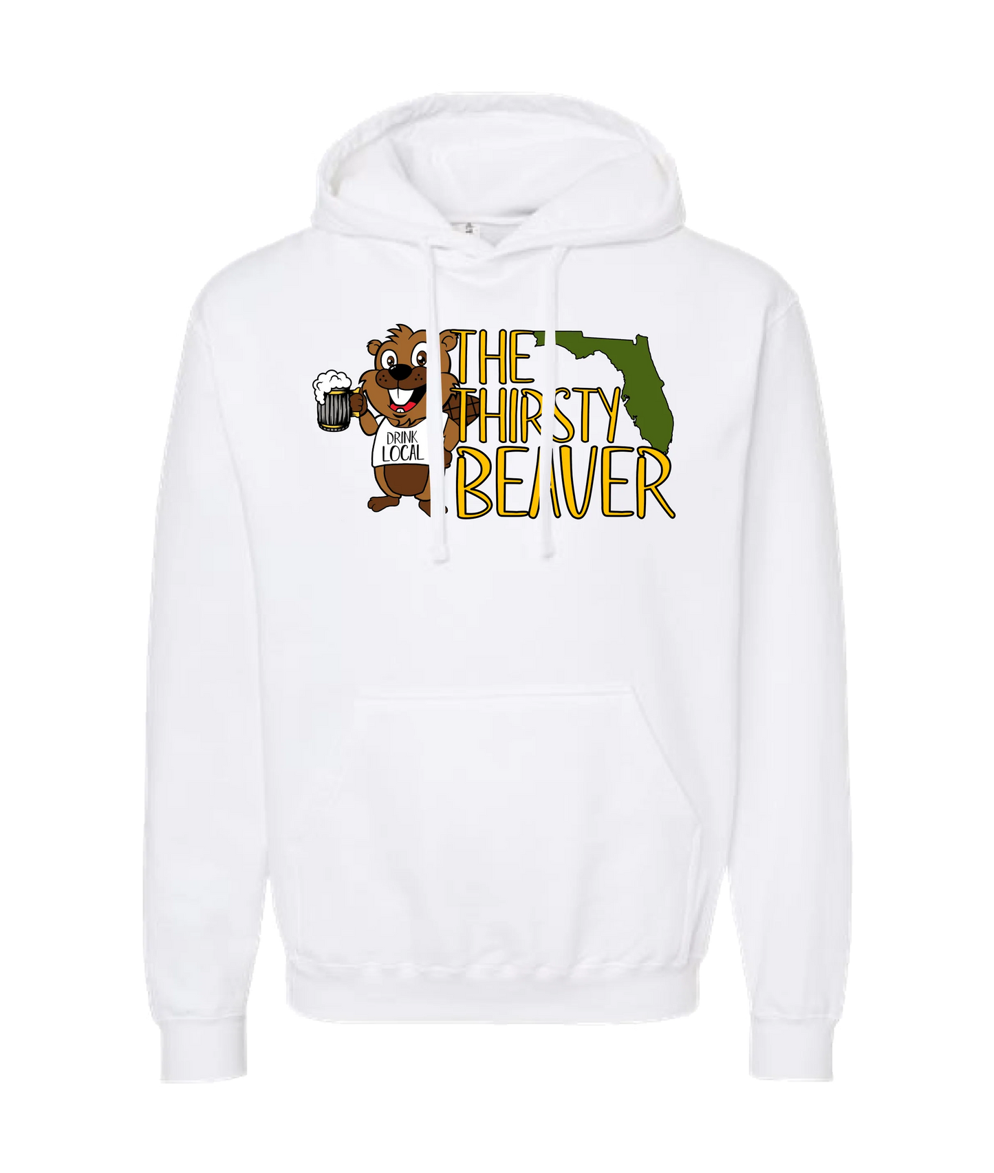 The Thirsty Beaver - Logo - White Hoodie