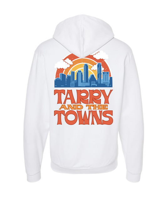 Tarry and the Towns - Cityscape  - White Zip Up Hoodie