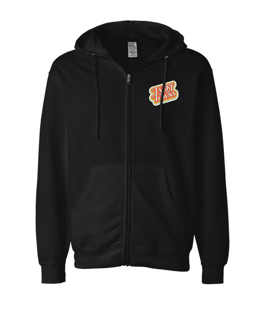 Tarry and the Towns - Vintage - Black Zip Up Hoodie