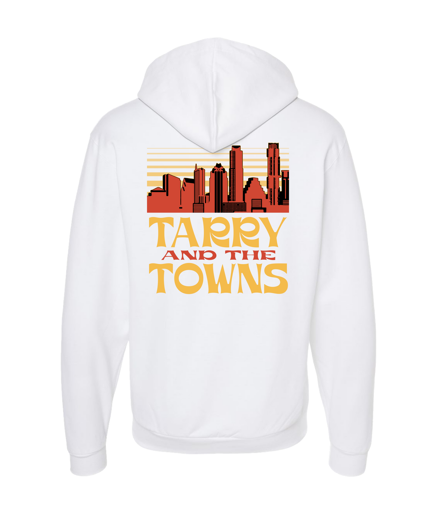 Tarry and the Towns - The 70's - White Zip Up Hoodie