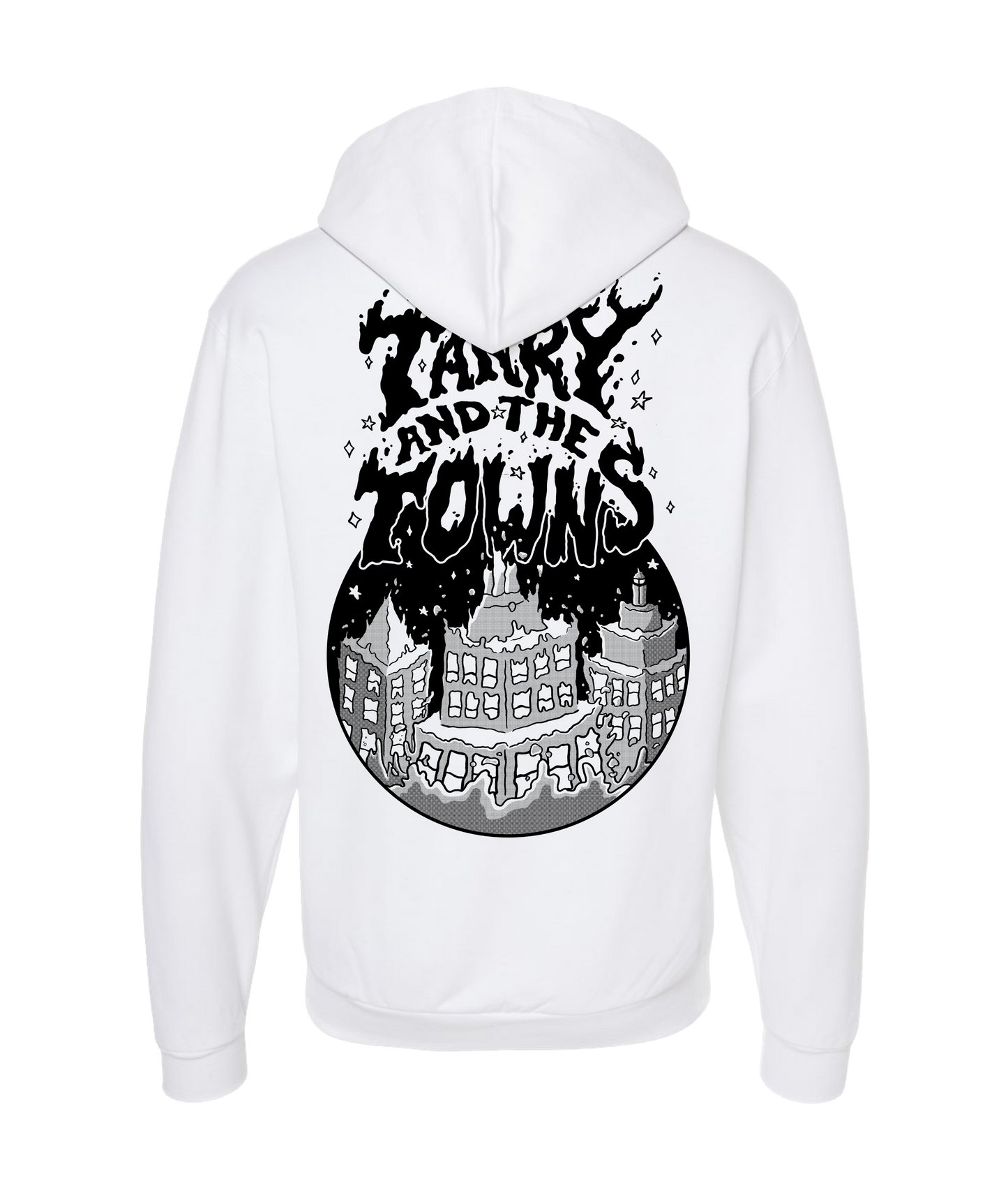 Tarry and the Towns - Inky - White Zip Up Hoodie