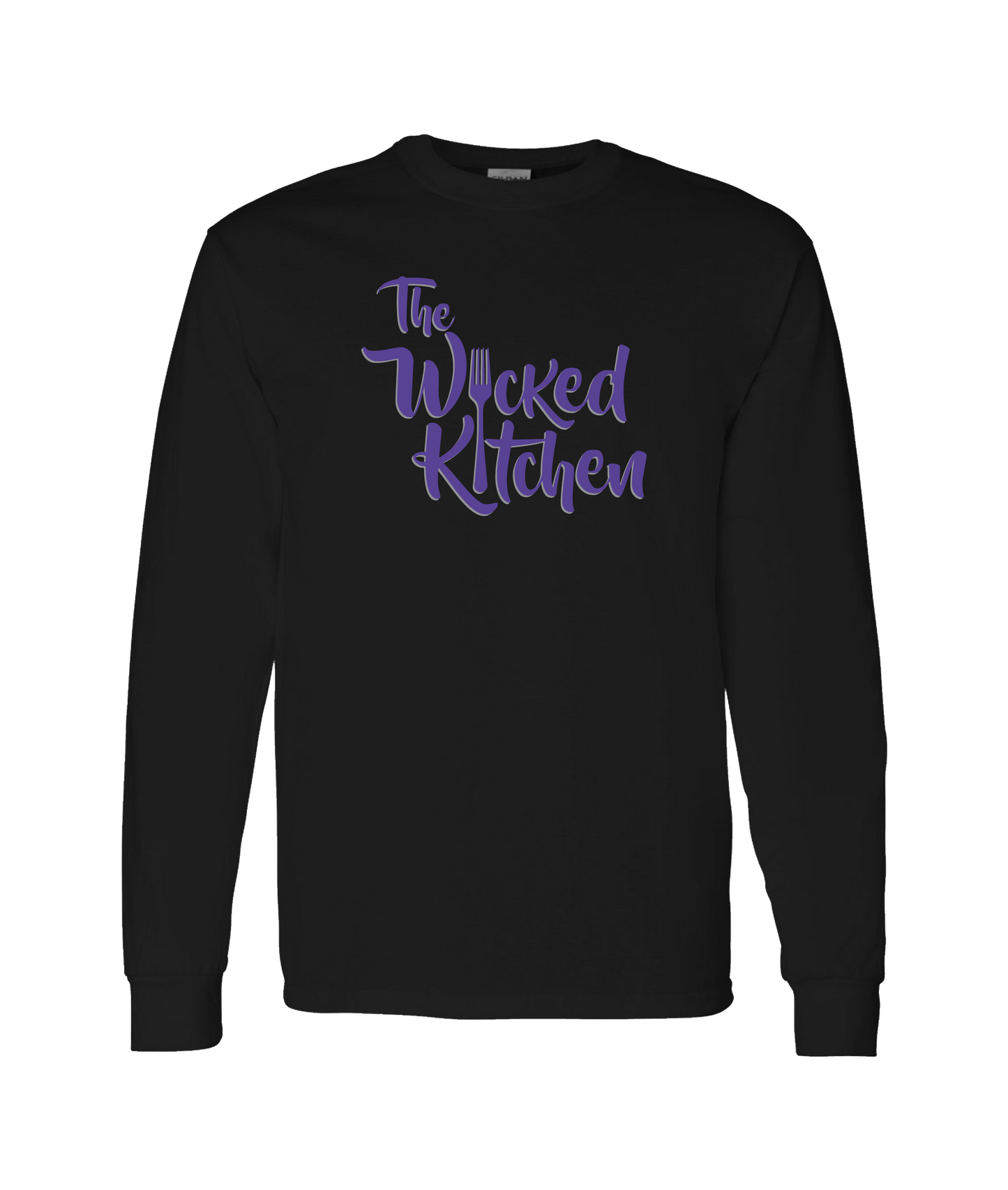 The Wicked Kitchen - Logo - Black Long Sleeve T