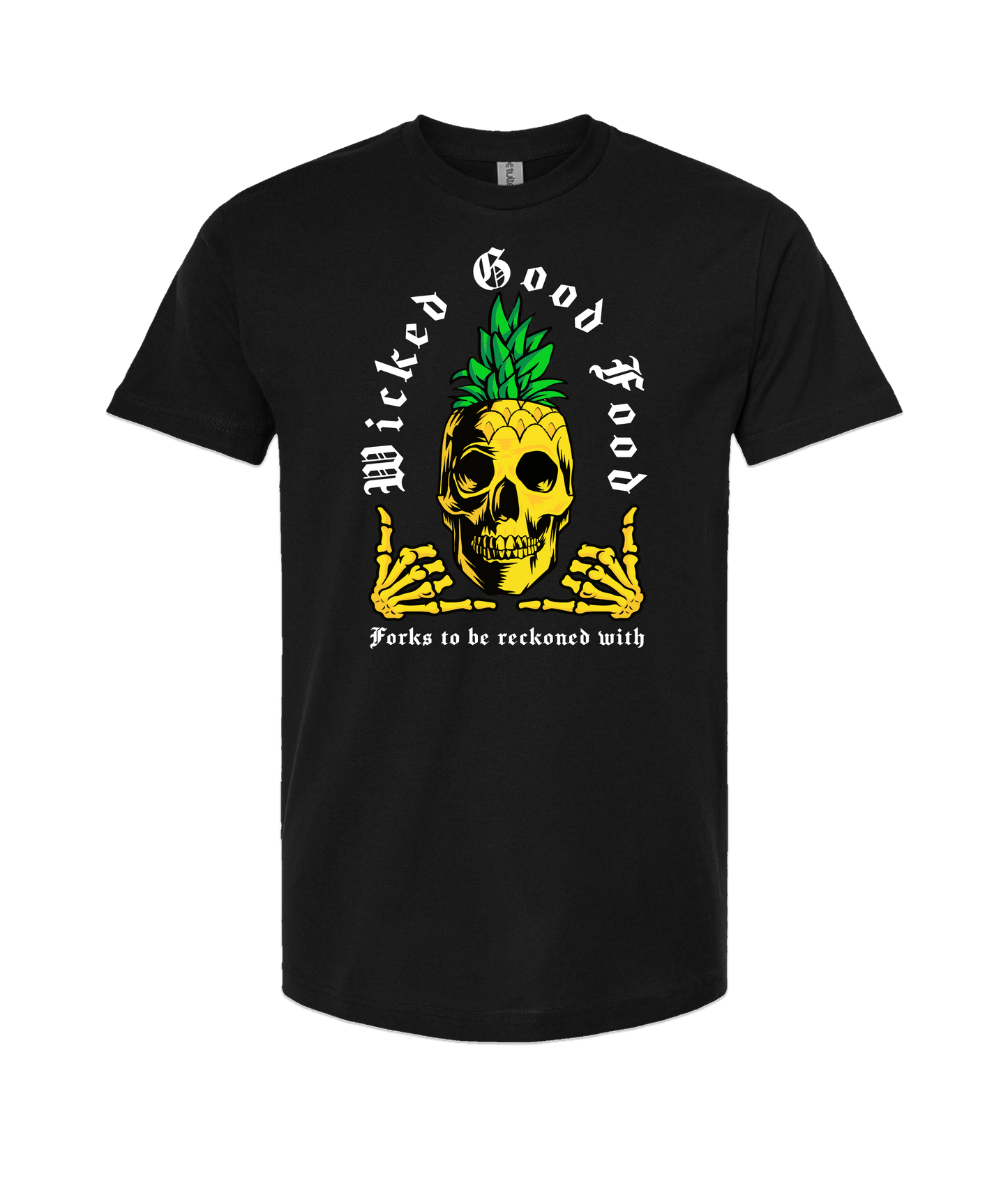 The Wicked Kitchen - Forks to be Reckoned With - Black T Shirt