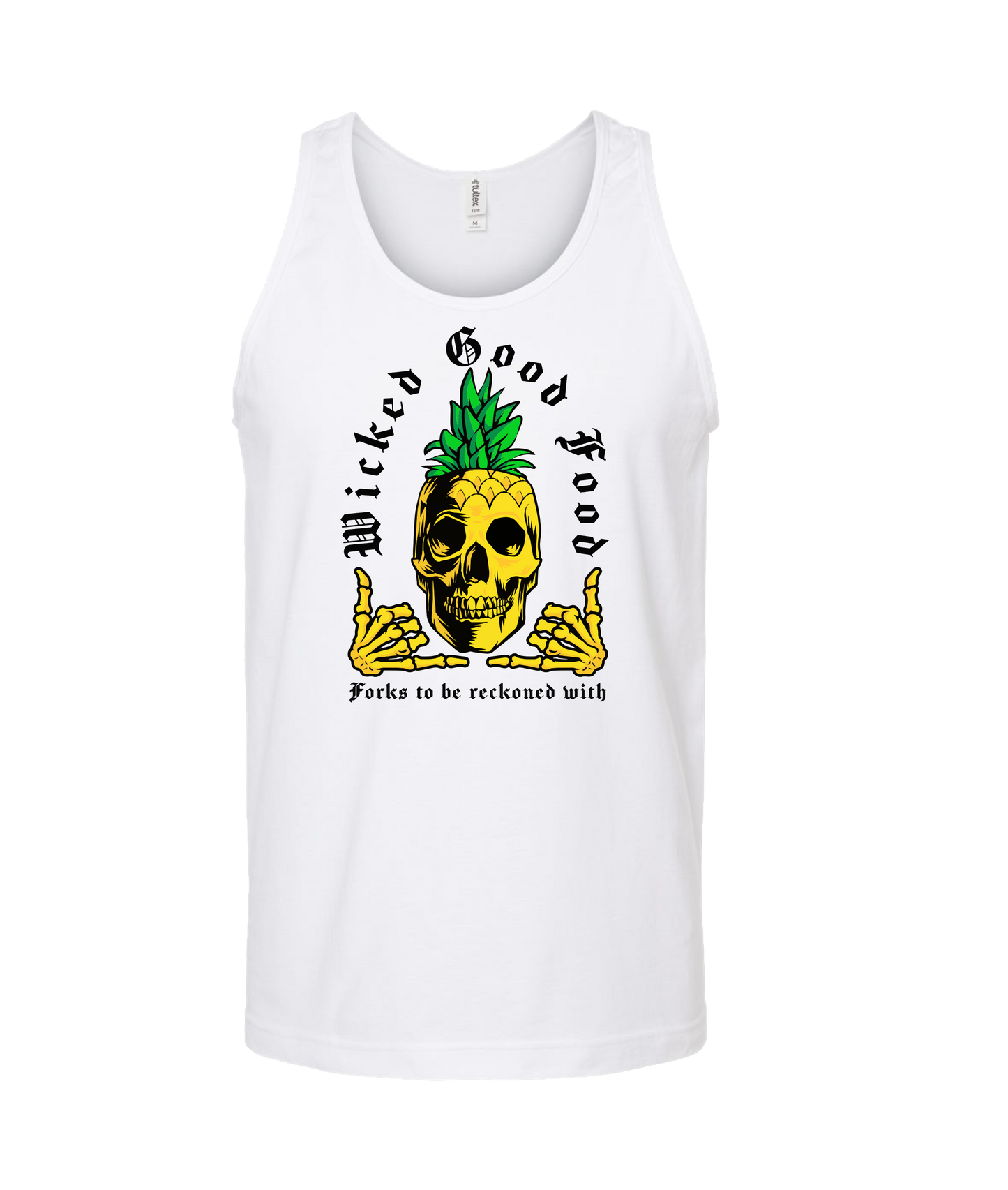 The Wicked Kitchen - Forks to be Reckoned With - White Tank Top