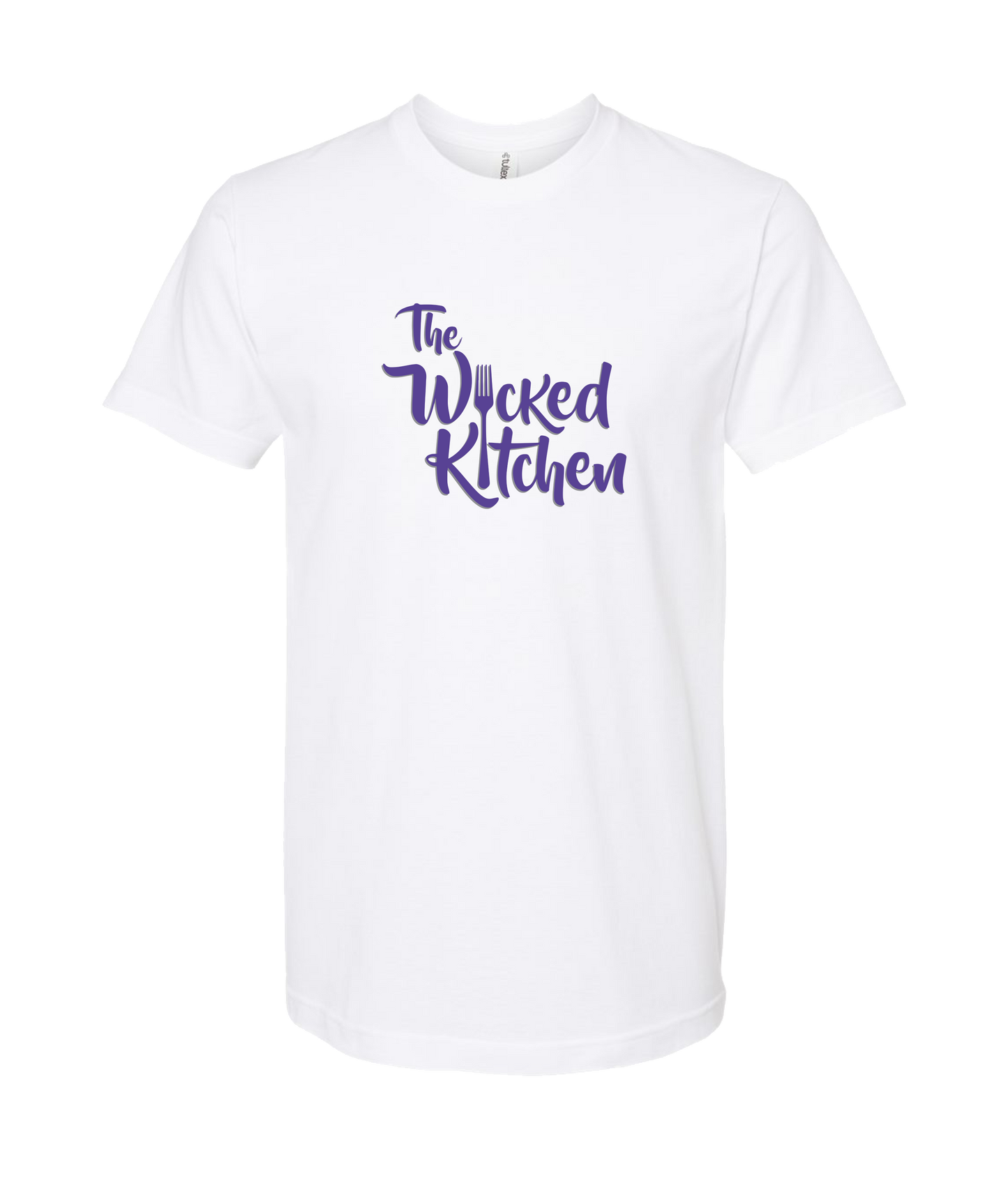 The Wicked Kitchen - 2 Sided Forks - White T-Shirt