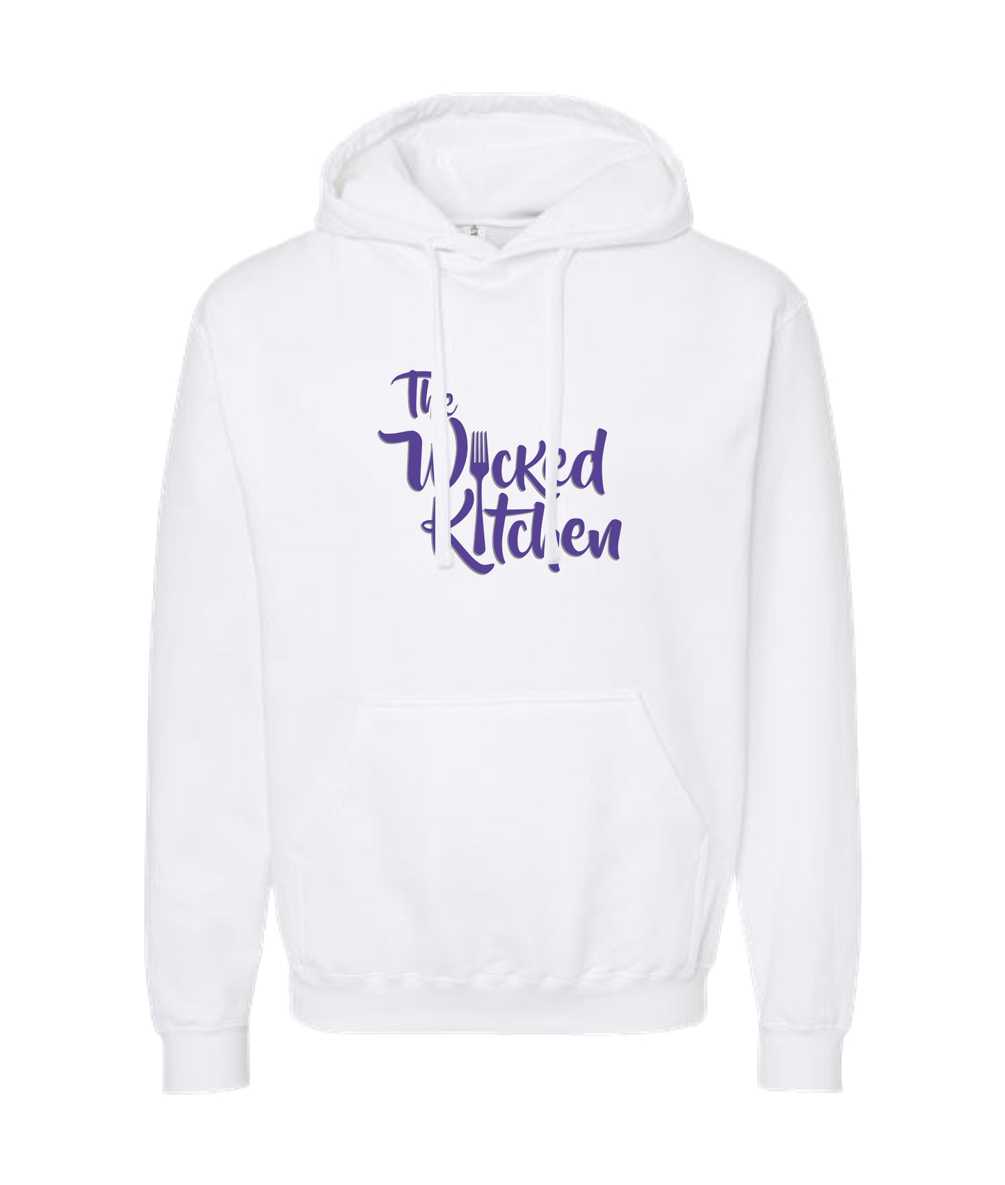 The Wicked Kitchen - 2 Sided Forks - White Hoodie