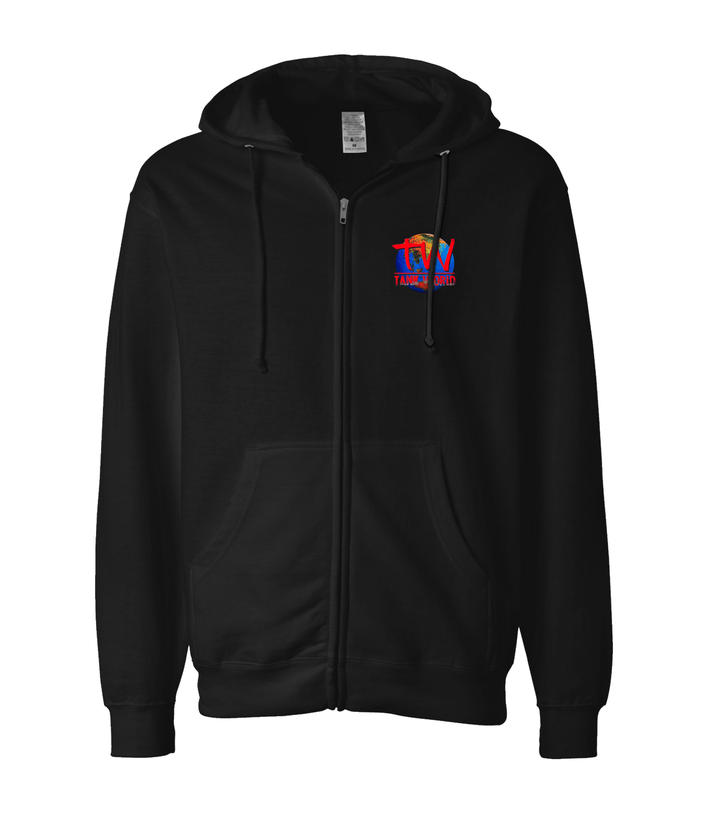 TANK WORLD/TEAMSTERS BOARD - Tank World - Black Zip Up Hoodie