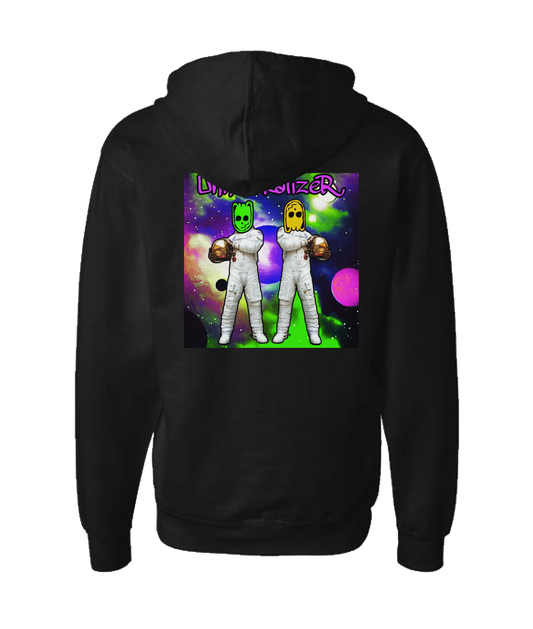 V-UNTRTOP - SPACE ALIENS - Black Zip Up Hoodie